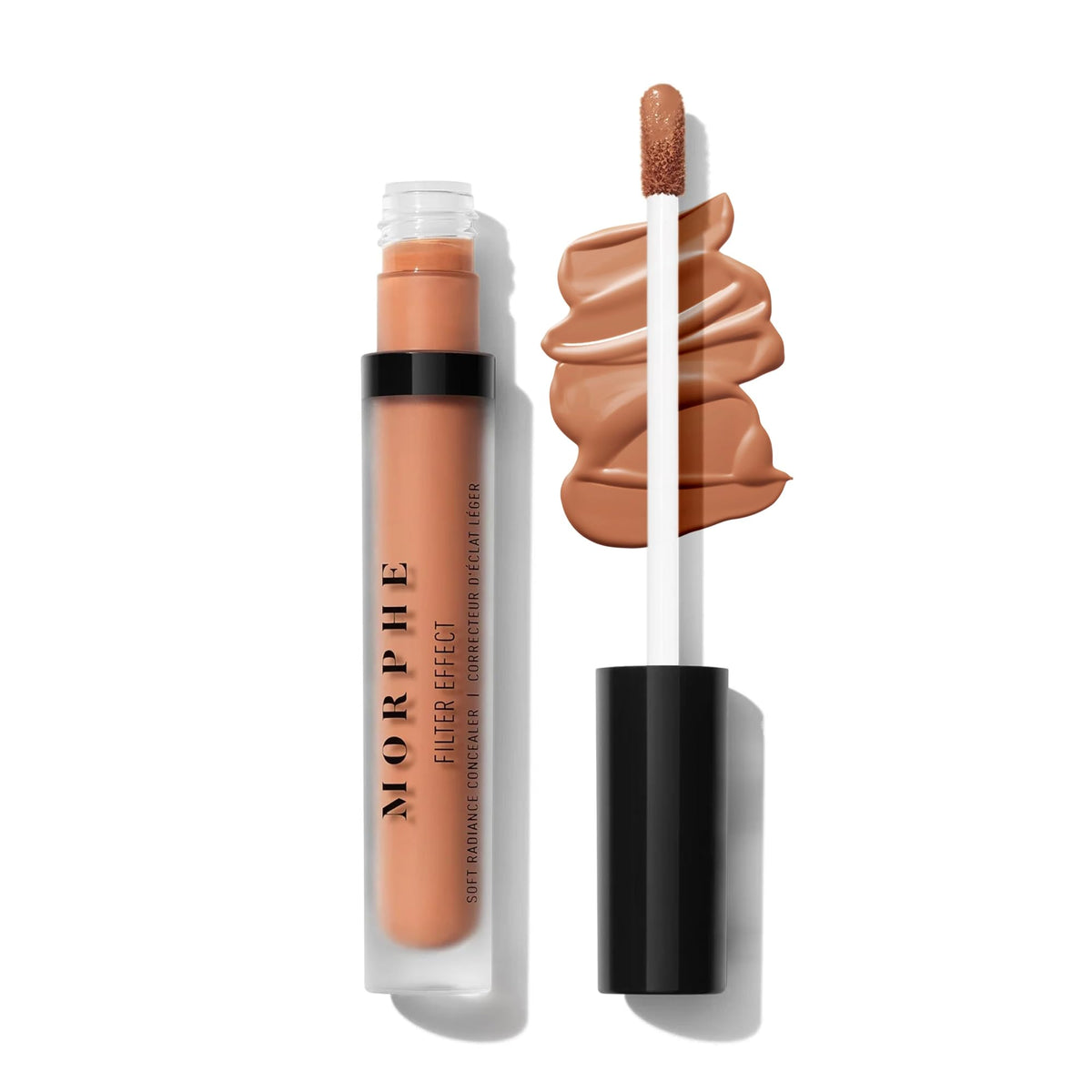 Morphe Filter Effect Soft Radiance Concealer - Buildable Coverage Liquid Concealer Face Makeup with Hyaluronic Acid & Pomegranate Extract & a Natural Radiant Finish - Light 2 (Cool) (0.12 fl oz)