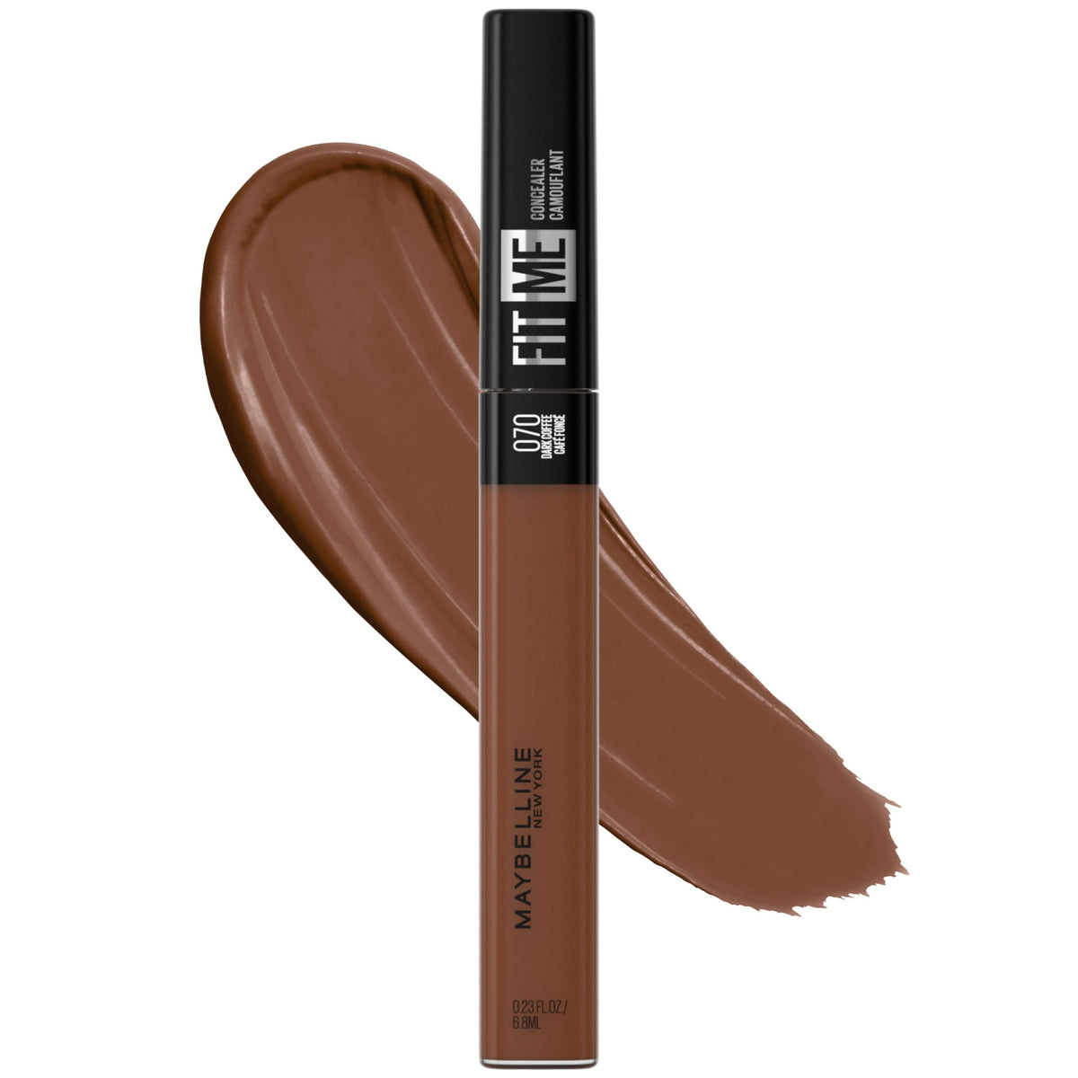 Maybelline New York Fit Me Liquid Concealer Makeup, Natural Coverage, Lightweight, Conceals, Covers Oil-Free, Ivory, 1 Count (Packaging May Vary)