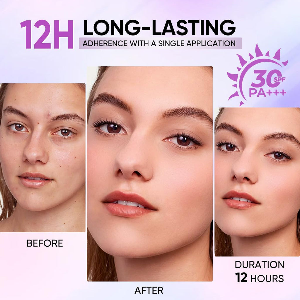 Full Coverage Creamy Foundation Waterproof with SPF 30