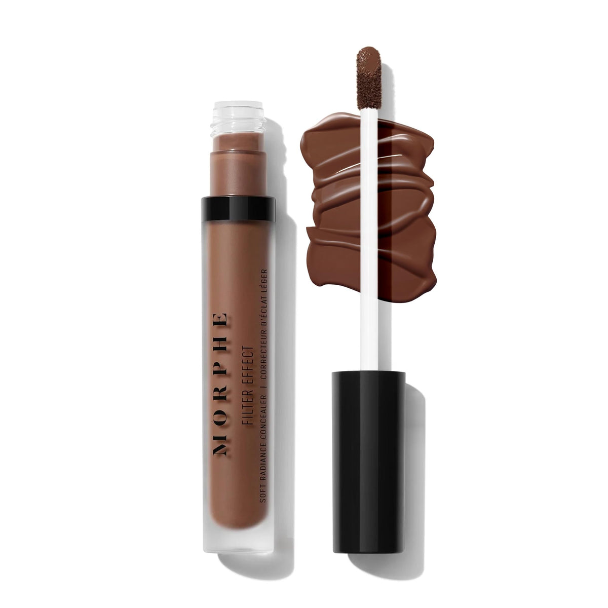 Morphe Filter Effect Soft Radiance Concealer - Buildable Coverage Liquid Concealer Face Makeup with Hyaluronic Acid & Pomegranate Extract & a Natural Radiant Finish - Light 2 (Cool) (0.12 fl oz)