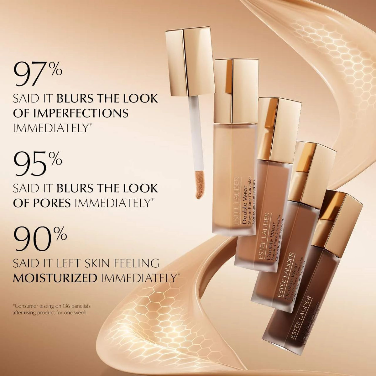 Estée Lauder Double Wear Stay-in-Place Flawless 24-Hour Concealer Makeup| Longwear | Soft Matte Finish, Medium-to-Full Coverage | Hydrating Concealer, 0.4 Fl Oz