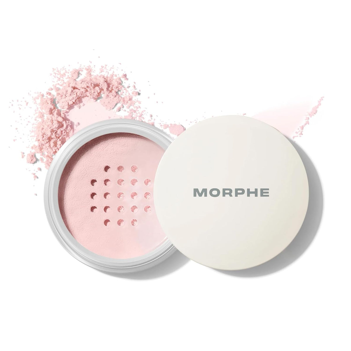 Morphe Bake & Set Brightening Setting Powder - Lightweight, Talc-Free, Loose Powder for Face Makeup with a Soft, Natural Finish - Minimizes Shine for Up to 24HR - Brightening Pink (0.31 oz)