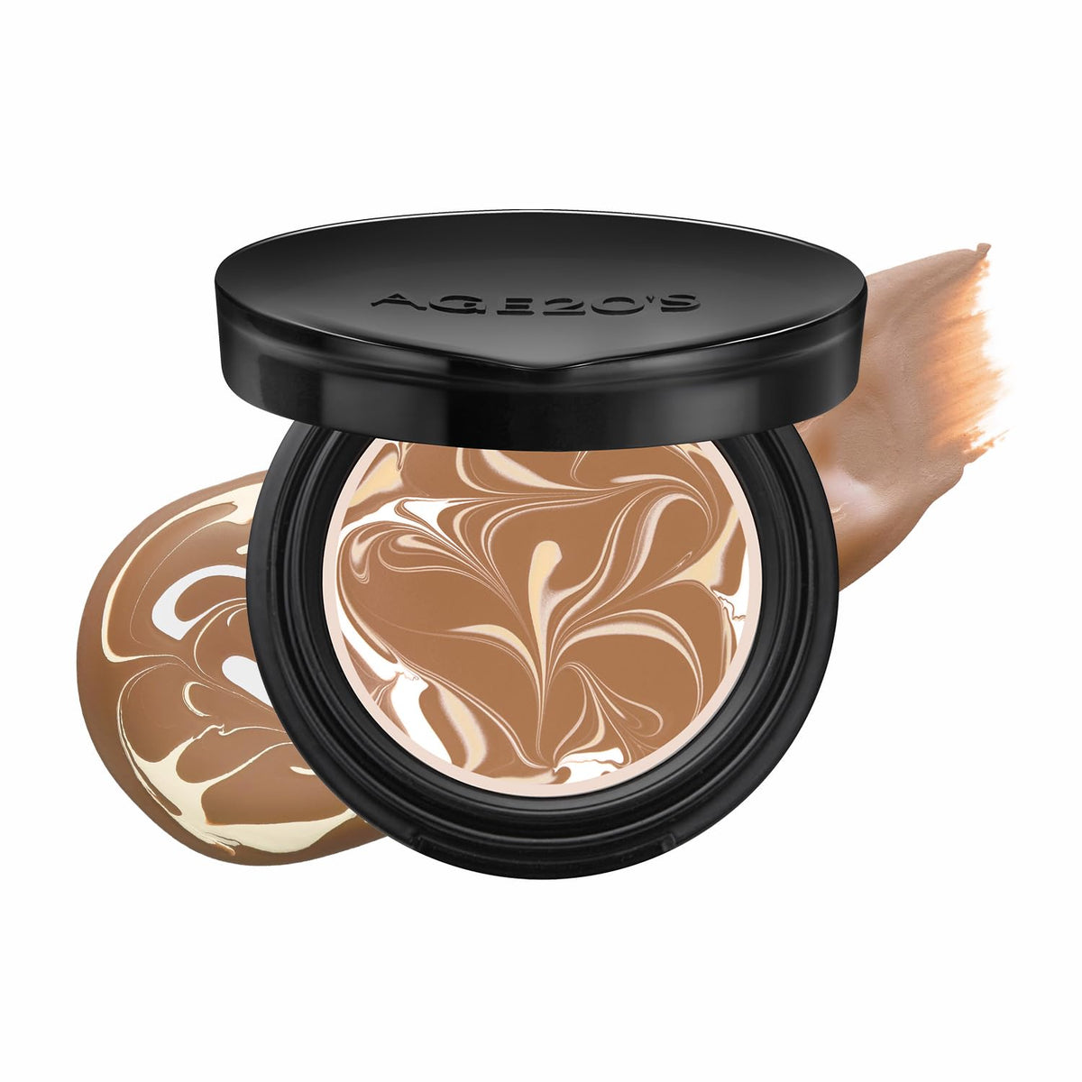[MINI SIZE] AGE20'S Signature Essence Pact | 17N | Vegan Korean Cushion Foundation | Pack of 1 | Cream Foundation, Dewy & Glow Finish, Natural Coverage, SPF 50+ | 0.14 oz