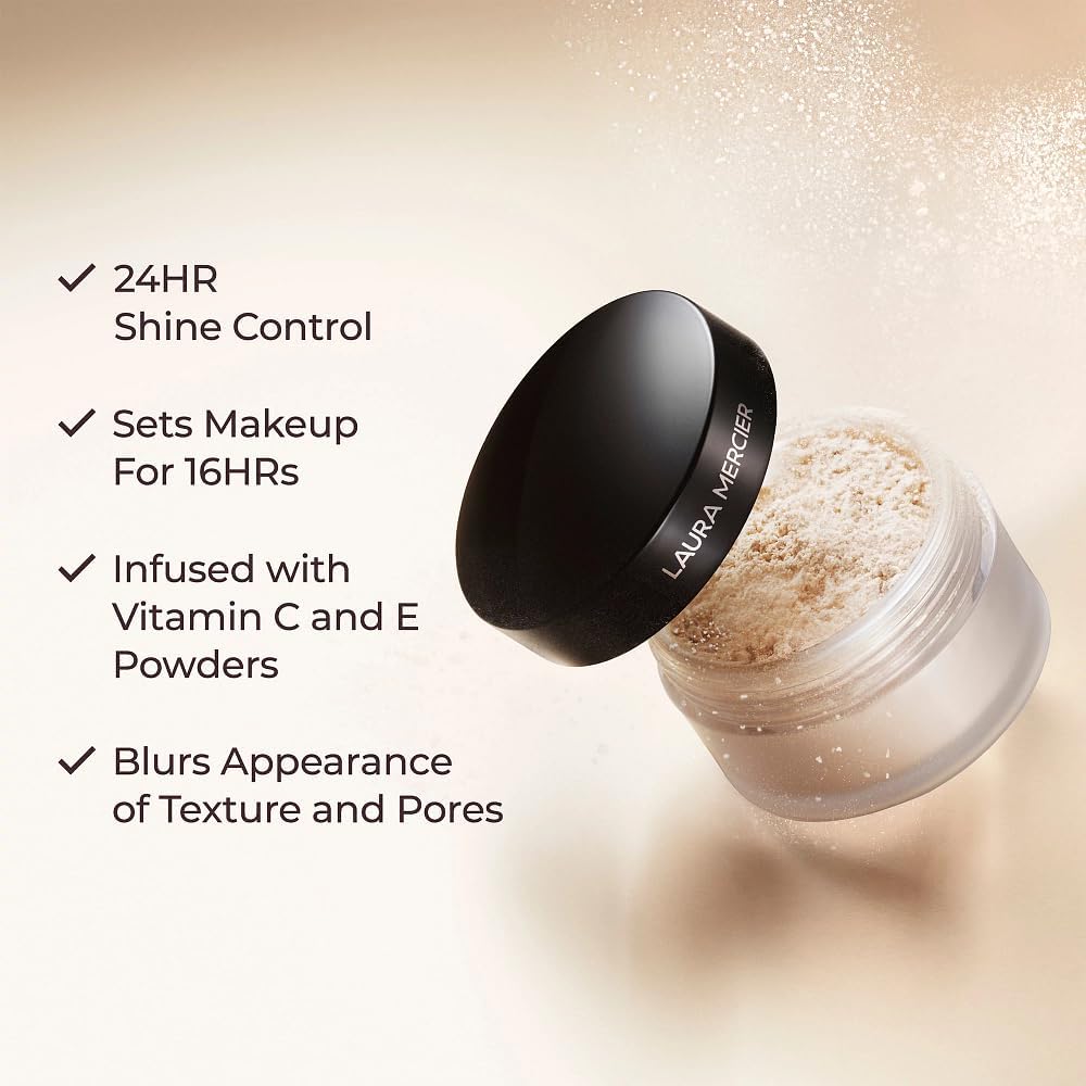Laura Mercier Translucent Loose Setting Powder, Infused with Vitamins C + E