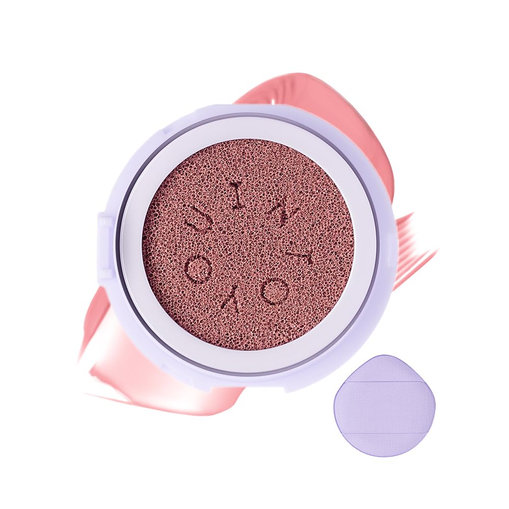 INTO YOU Cushion Blush Refill, Soft Matte Refill Only for Air Cushion Blush (Compact Case Not Included), Buildable and Blendable Cream-Gel Cheek Tint Replacement, Lightweight Blurring Face Blush, AM03