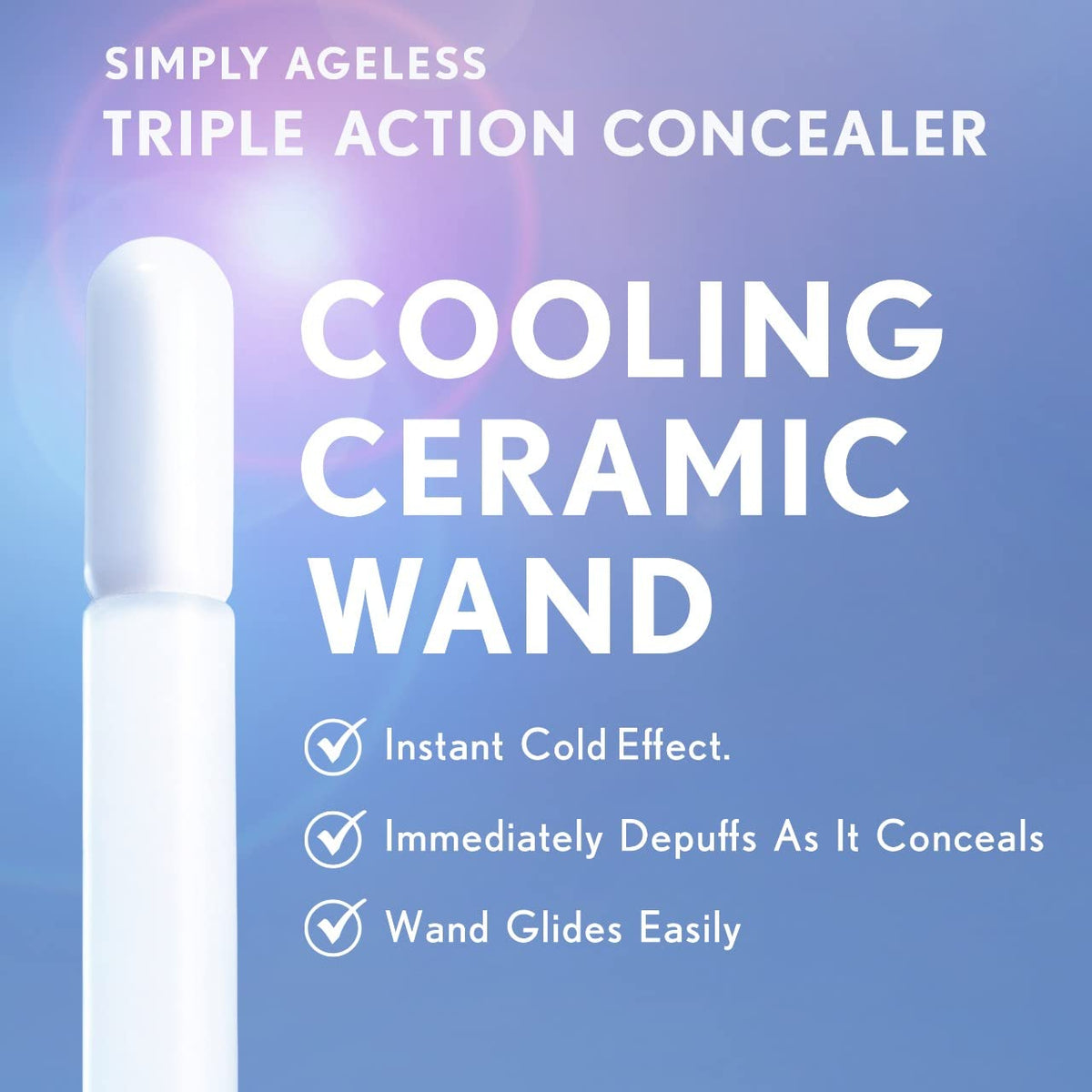 COVERGIRL Simply Ageless Triple Action Concealer, Classic Ivory, Pack of 1