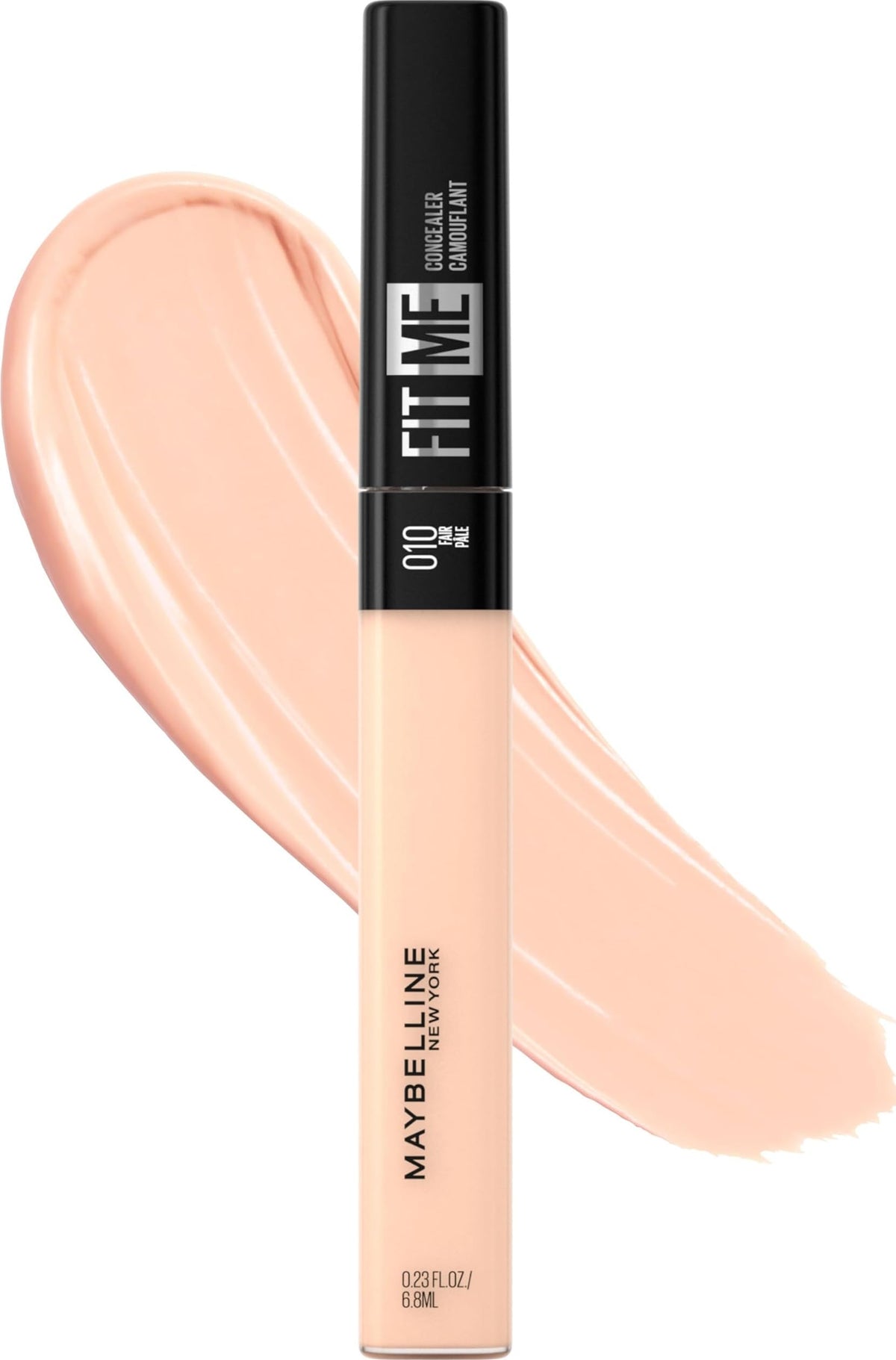 Maybelline New York Fit Me Liquid Concealer Makeup, Natural Coverage, Lightweight, Conceals, Covers Oil-Free, Fair, 1 Count (Packaging May Vary)