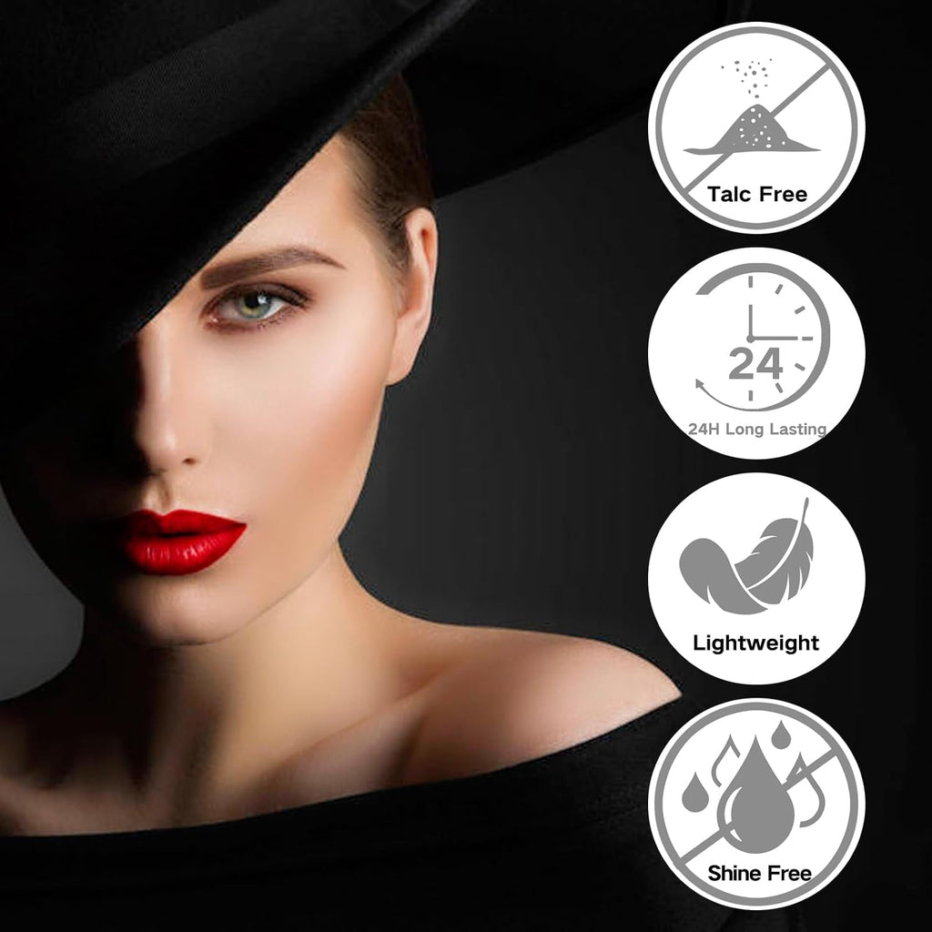 MEICOLY Translucent Loose Setting Powder,Talc-Free Soft Matte Oil Control Face Paint Sealer for Halloween SFX Makeup,Long-Lasting Everyday Makeup White Setting Powder