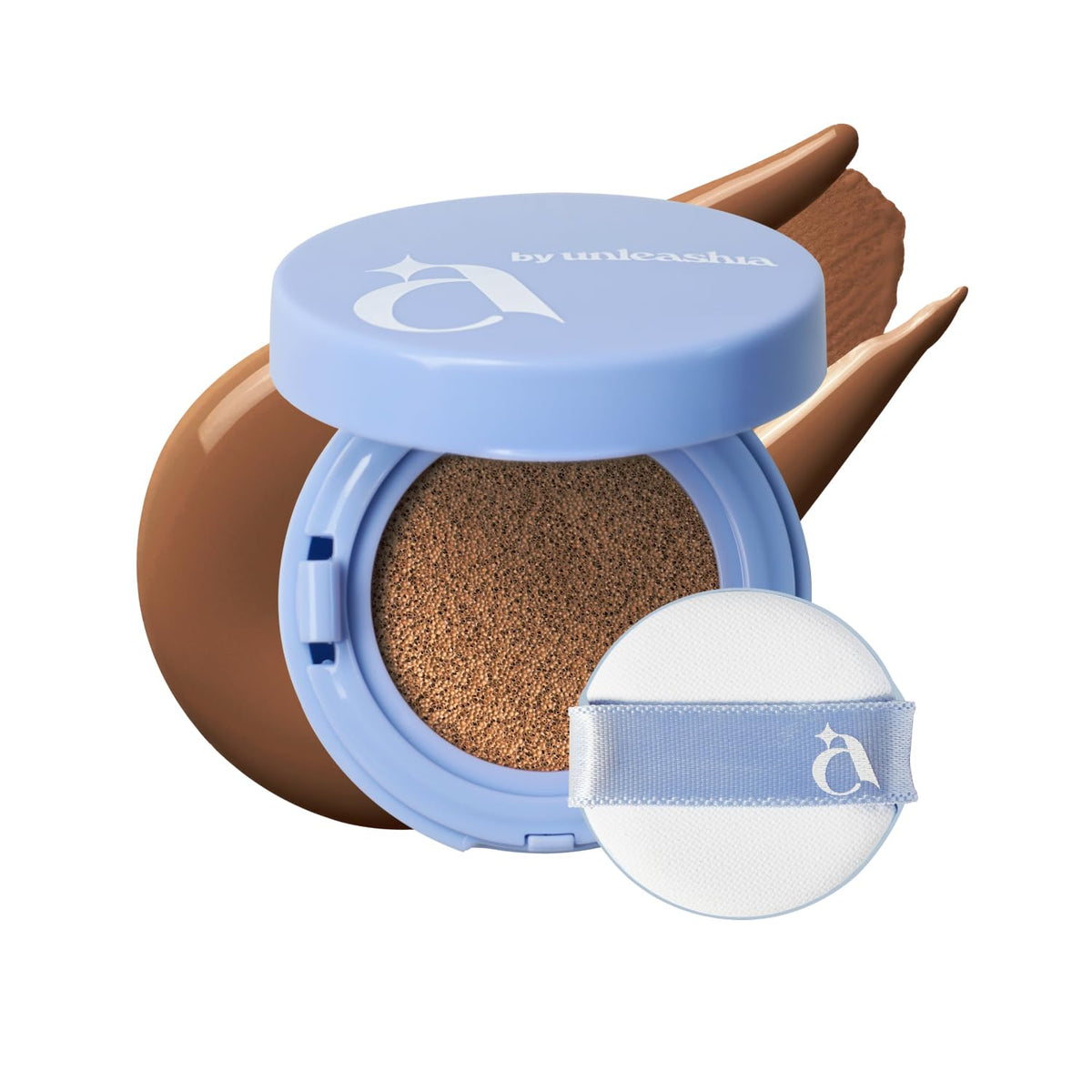 [A by Unleashia] Hey Dew Blue Cushion | 26 Shades, Compact Size, Triple Functional (Toning, Anti-Wrinkle, UV Protection), Buildable Coverage & Radiant, Dewy Finish (20N Stella)