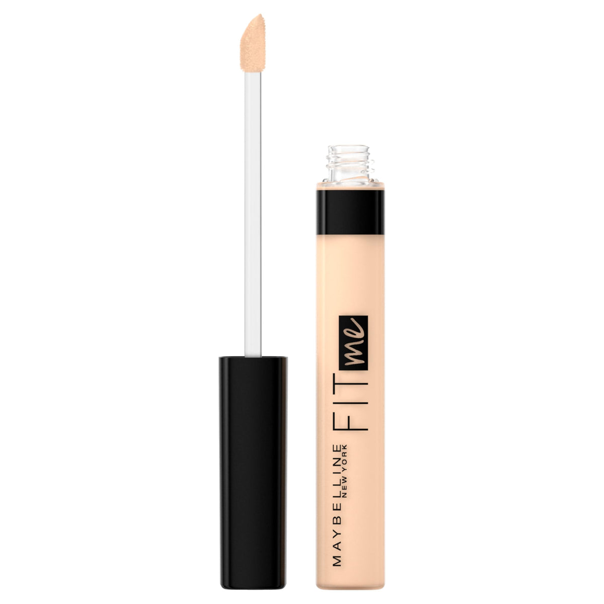Maybelline New York Fit Me Liquid Concealer Makeup, Natural Coverage, Lightweight, Conceals, Covers Oil-Free, Ivory, 1 Count (Packaging May Vary)
