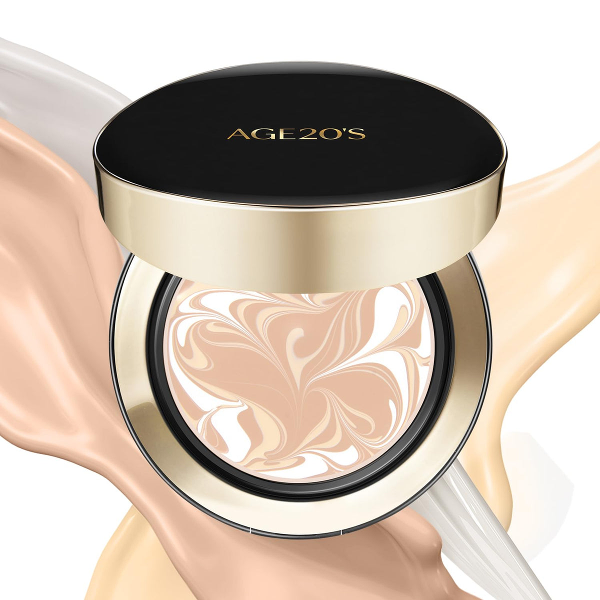 AGE20'S Signature Essence Pact SPF 50+ | Pack of 2 | 17N IVORY | Cream Foundation, Dewy Finish, Natural Coverage | Korean Cushion Foundation