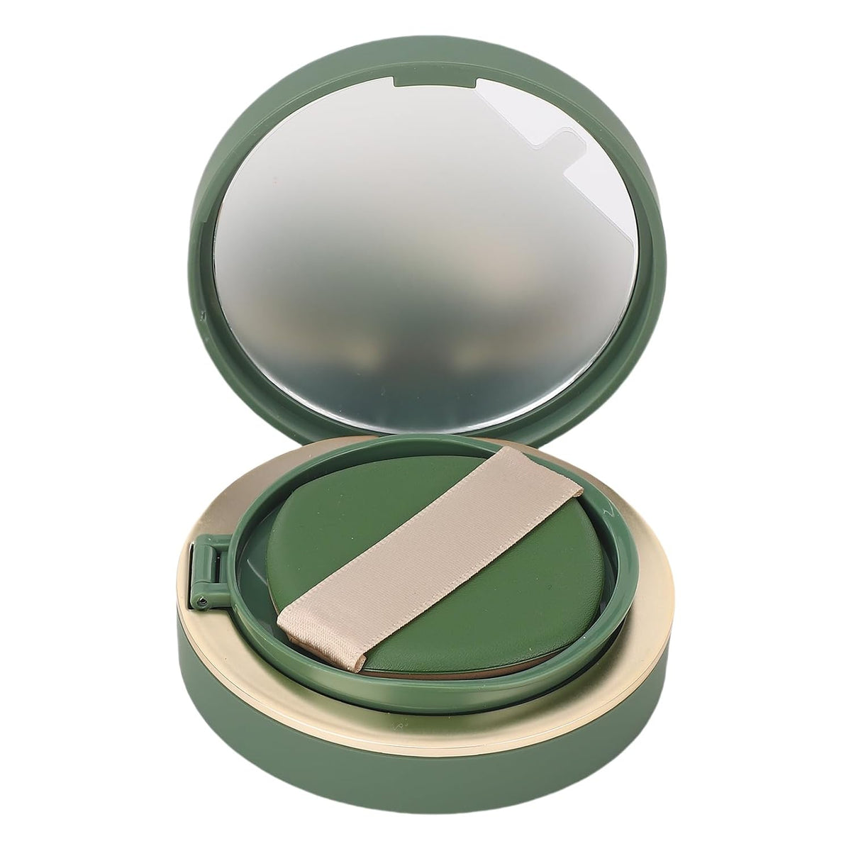 Empty Cushion Foundation Box, Refillable Portable Mirror Puff Compact, BB Cream Container with Airtight Seal, Ideal for Makeup Enthusiasts
