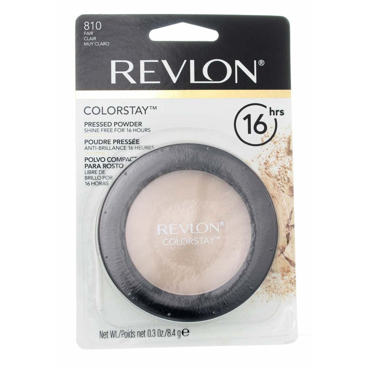 Revlon ColorStay Pressed Powder Face Makeup, Longwearing, Fragrance-Free, Noncomedogenic, 830 Light Medium, 0.3 oz