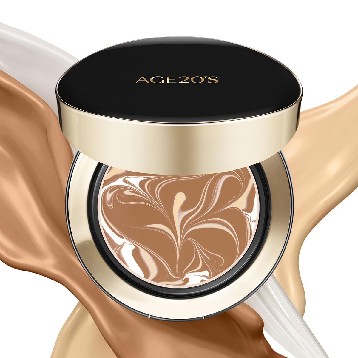 AGE20'S Signature Essence Pact SPF 50+ | Pack of 2 | 17N IVORY | Cream Foundation, Dewy Finish, Natural Coverage | Korean Cushion Foundation
