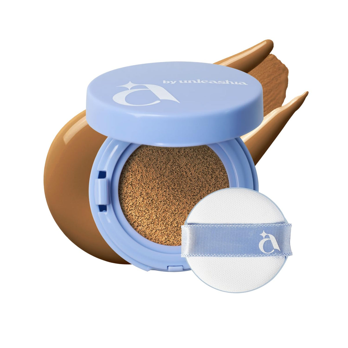 [A by Unleashia] Hey Dew Blue Cushion | 26 Shades, Compact Size, Triple Functional (Toning, Anti-Wrinkle, UV Protection), Buildable Coverage & Radiant, Dewy Finish (20N Stella)