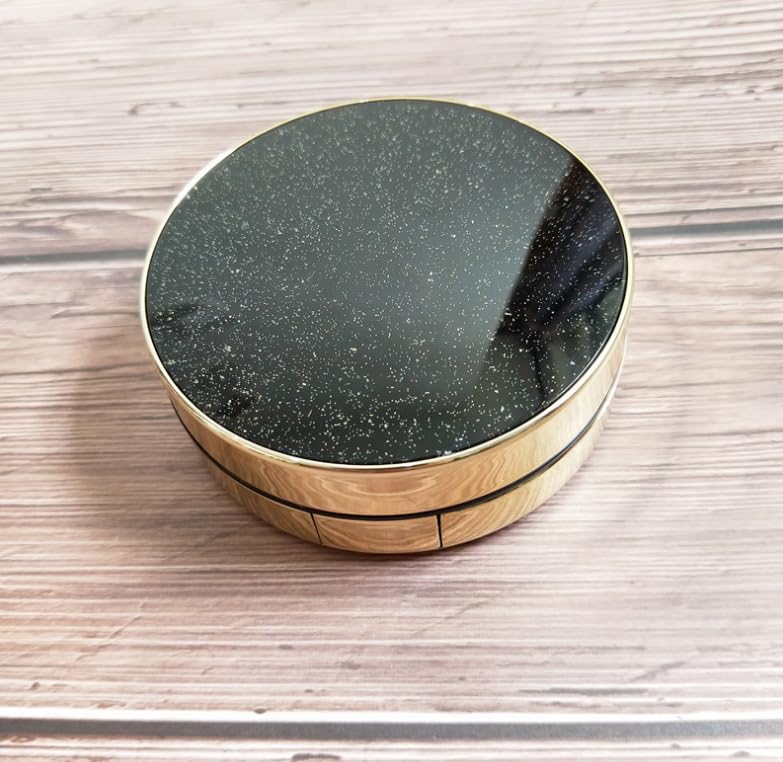 Empty Luxurious Portable Air Cushion Powder Puff Box BB Cream DIY Portable Powder Box with Air Cushion Sponge Powder Puff and Mirror