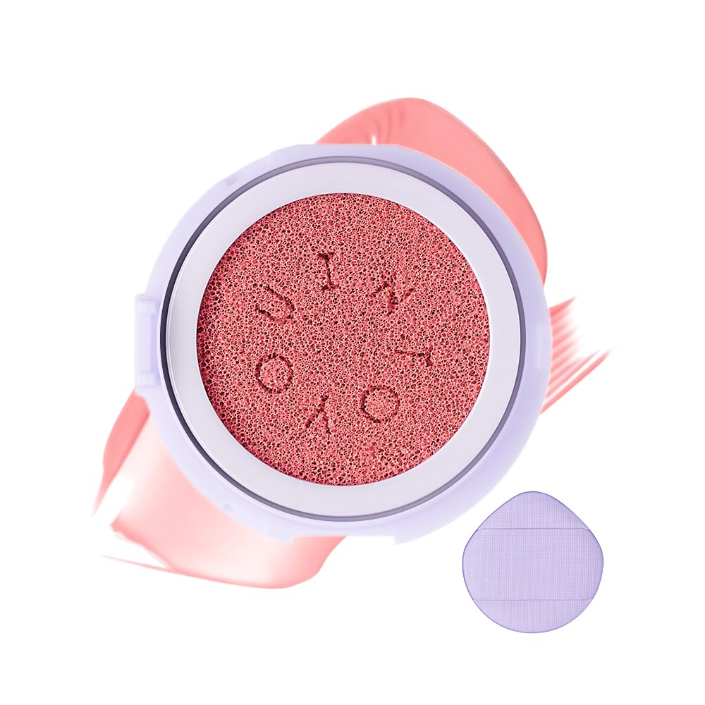 INTO YOU Cushion Blush Refill, Soft Matte Refill Only for Air Cushion Blush (Compact Case Not Included), Buildable and Blendable Cream-Gel Cheek Tint Replacement, Lightweight Blurring Face Blush, AM03