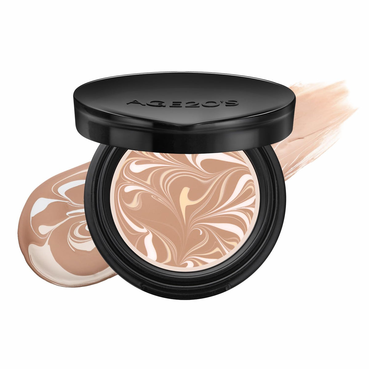 [MINI SIZE] AGE20'S Signature Essence Pact | 17N | Vegan Korean Cushion Foundation | Pack of 1 | Cream Foundation, Dewy & Glow Finish, Natural Coverage, SPF 50+ | 0.14 oz