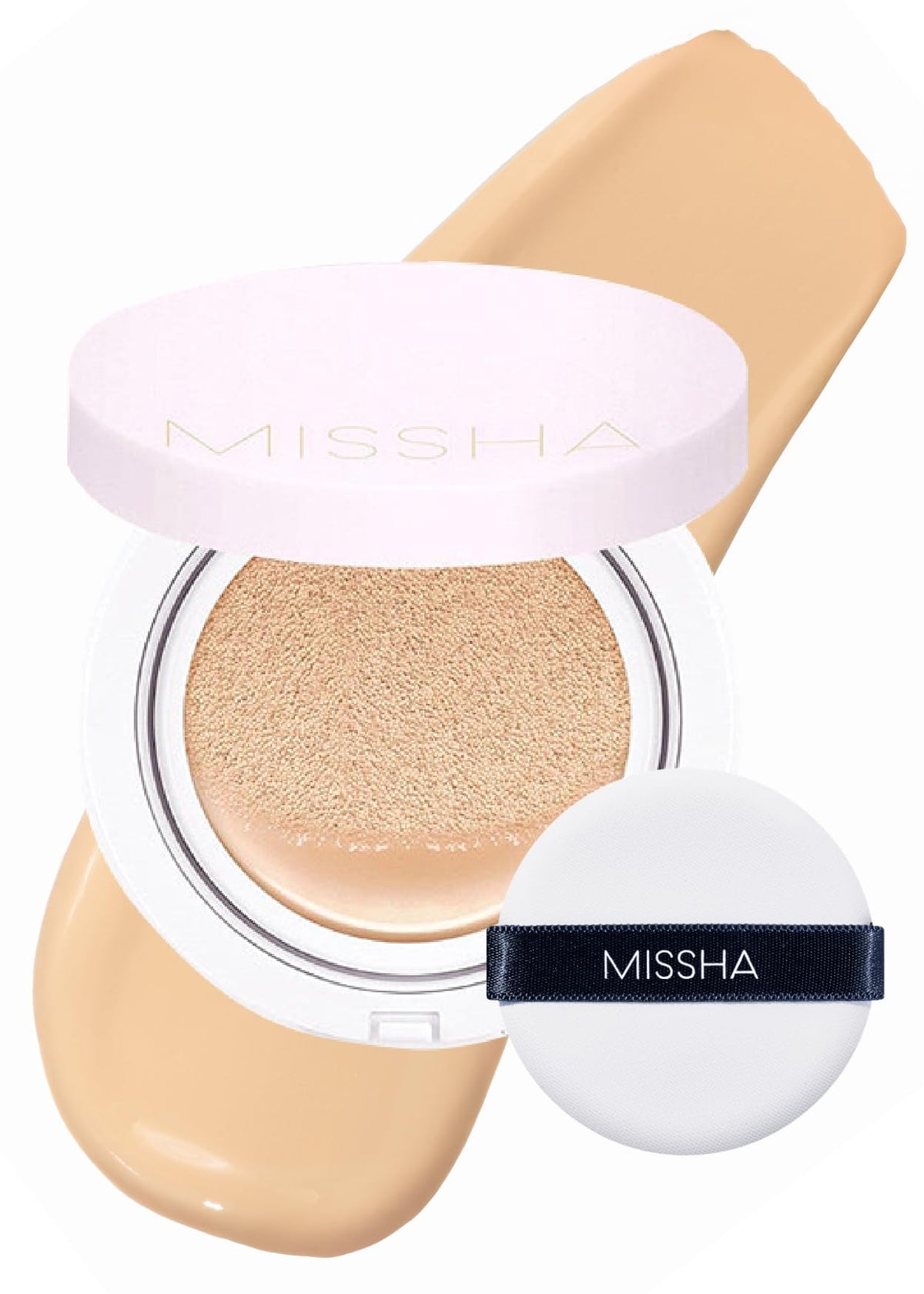MISSHA Magic Cushion Foundation No.21 Light Beige, Dewy Coverage