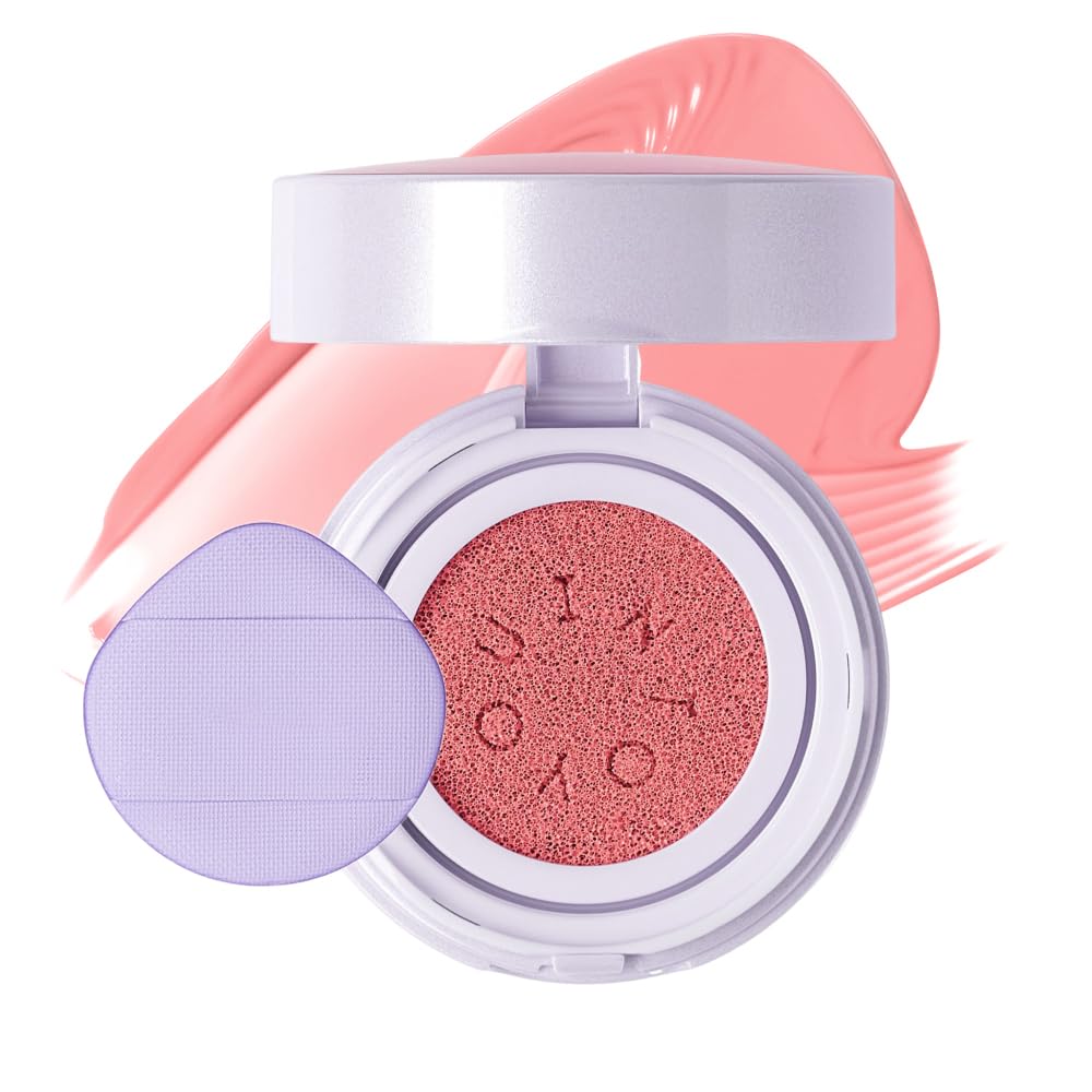 INTO YOU Cushion Blush Refill, Soft Matte Refill Only for Air Cushion Blush (Compact Case Not Included), Buildable and Blendable Cream-Gel Cheek Tint Replacement, Lightweight Blurring Face Blush, AM03