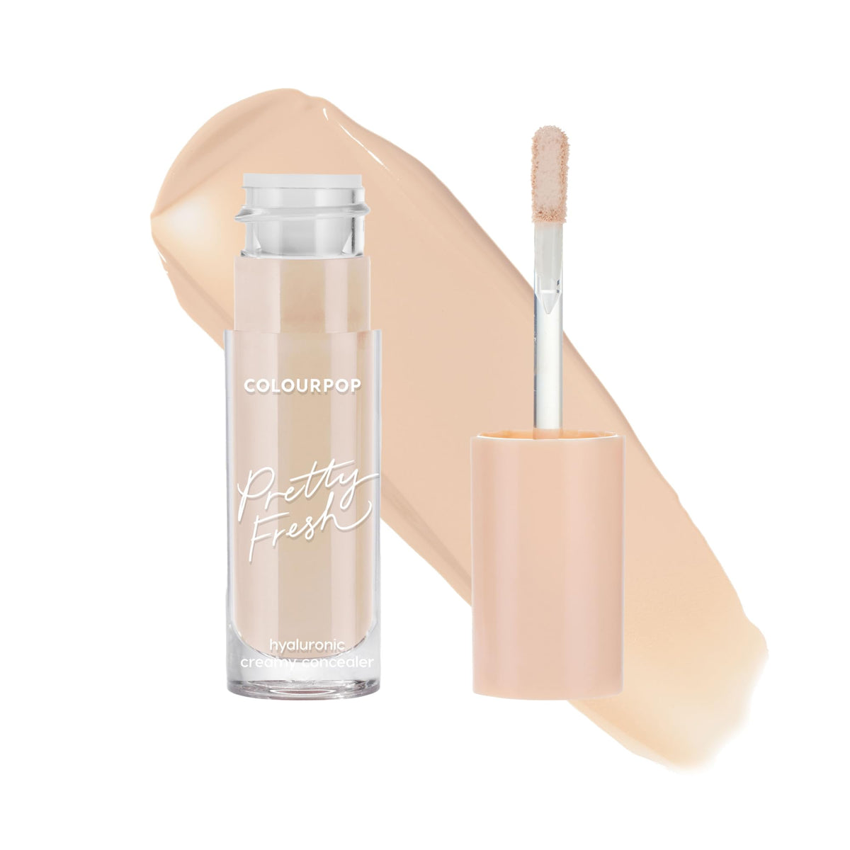 ColourPop Pretty Fresh Creamy Concealer - Full Coverage Concealer with a Natural Finish - Formulated with Hyaluronic Acid & Coconut Water for Instant Hydration - Light - 40N (0.3 oz)