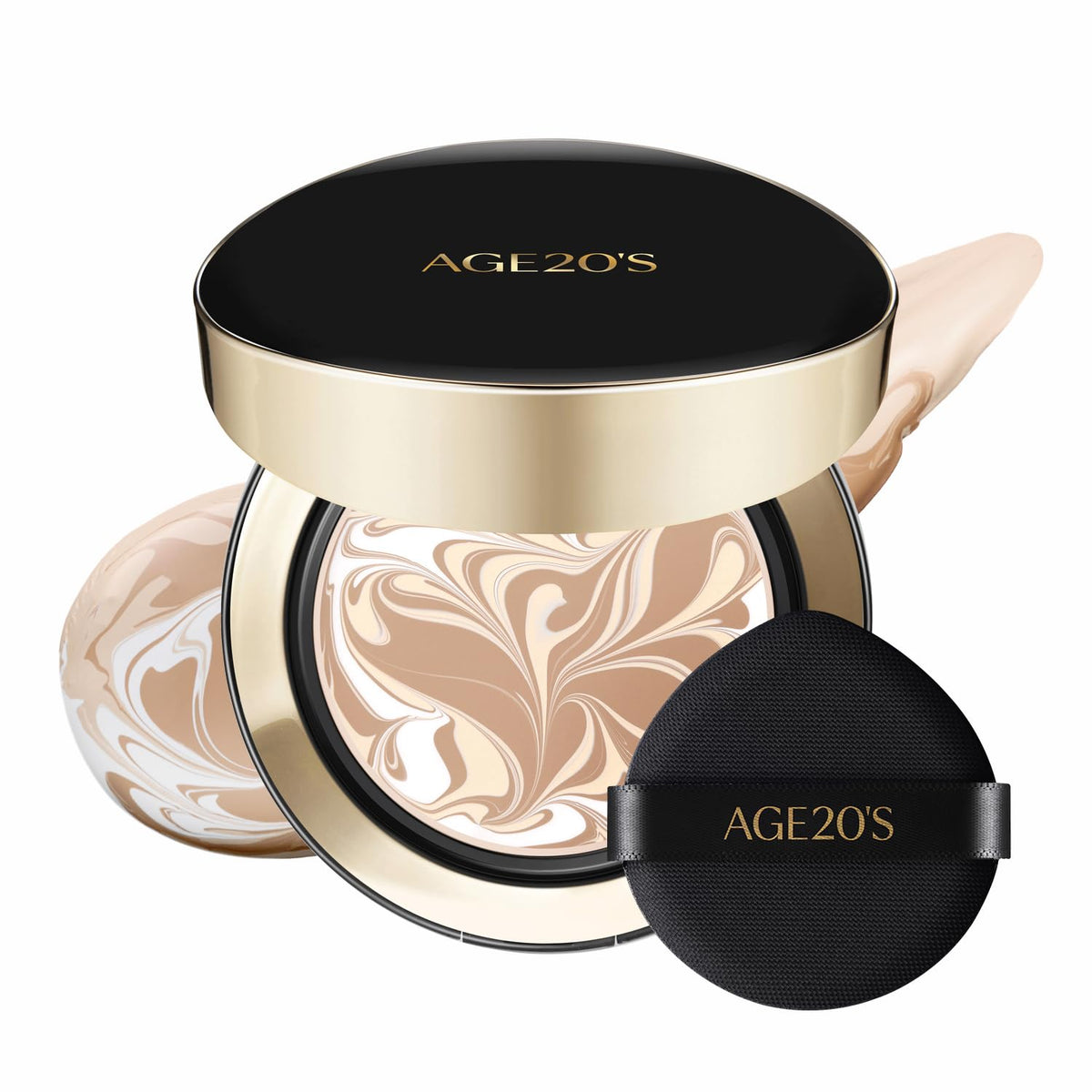 [MINI SIZE] AGE20'S Signature Essence Pact | 17N | Vegan Korean Cushion Foundation | Pack of 1 | Cream Foundation, Dewy & Glow Finish, Natural Coverage, SPF 50+ | 0.14 oz