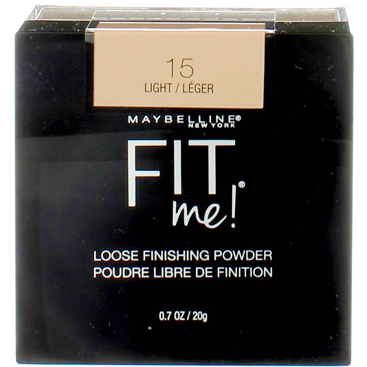 Maybelline Fit Me Loose Setting Powder, Face Powder and Finishing Makeup, Light, 1 Count