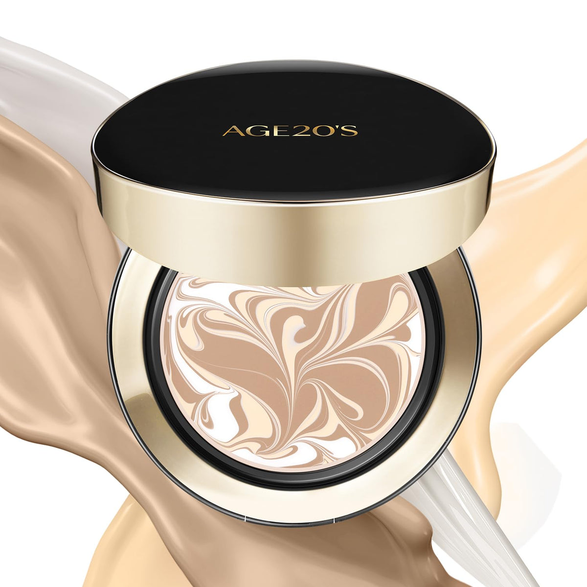 AGE20'S Signature Essence Pact SPF 50+ | Pack of 1 | 29 Caramel | Cream Foundation, Dewy Finish, Natural Coverage | Korean Cushion Foundation