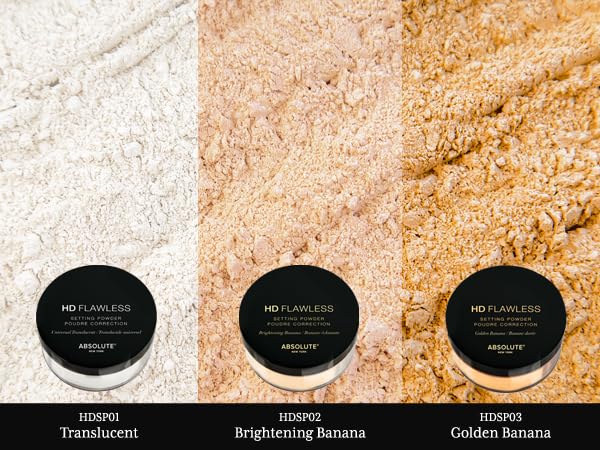 Absolute New York, Translucent Milled Loose HD Flawless Setting Powder