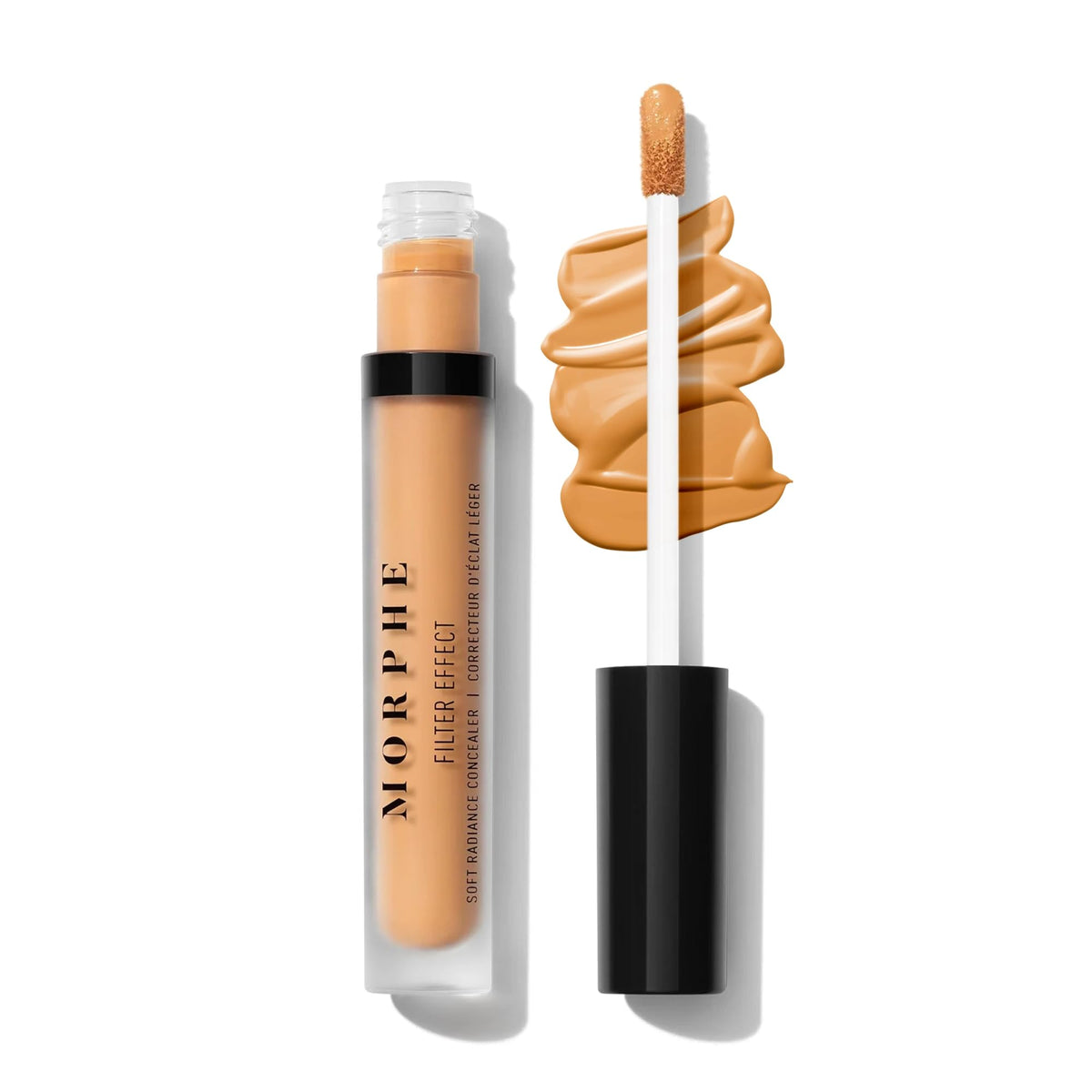 Morphe Filter Effect Soft Radiance Concealer - Buildable Coverage Liquid Concealer Face Makeup with Hyaluronic Acid & Pomegranate Extract & a Natural Radiant Finish - Light 2 (Cool) (0.12 fl oz)