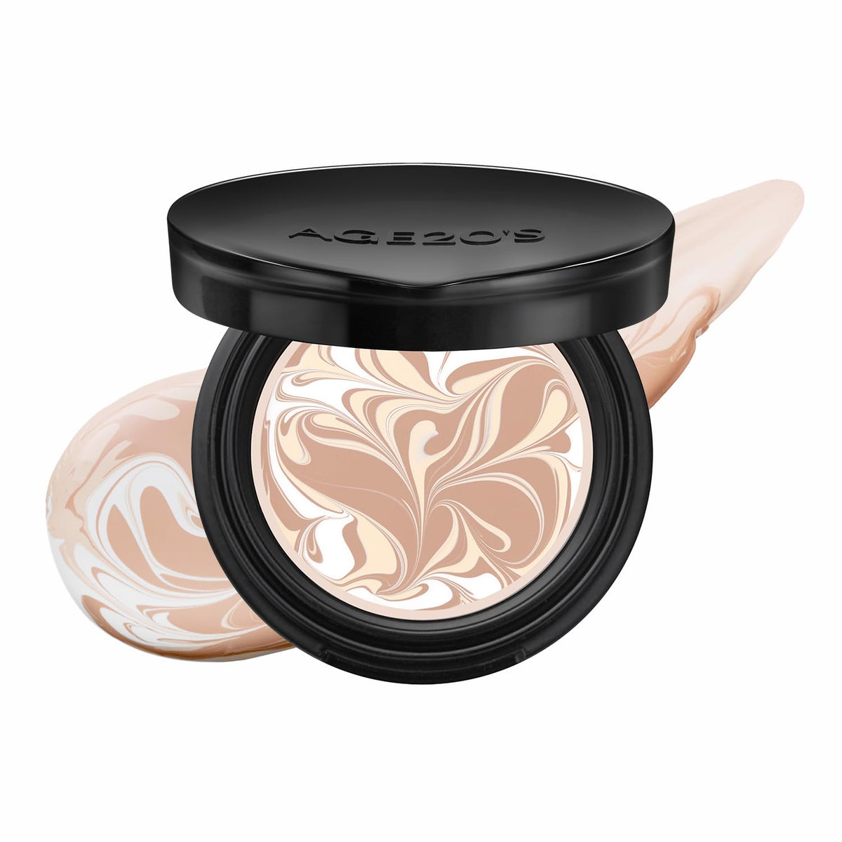 [MINI SIZE] AGE20'S Signature Essence Pact | 17N | Vegan Korean Cushion Foundation | Pack of 1 | Cream Foundation, Dewy & Glow Finish, Natural Coverage, SPF 50+ | 0.14 oz