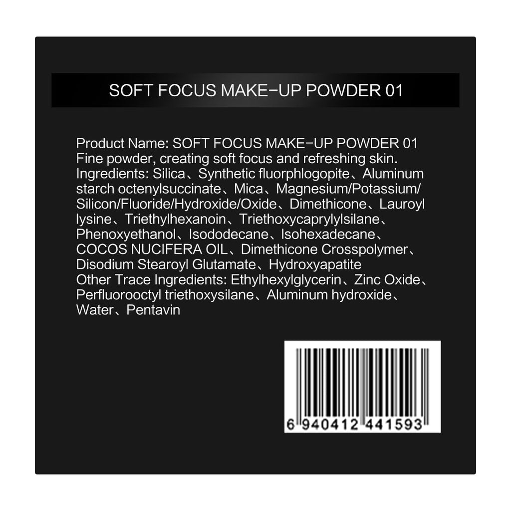 CARSLAN 1.0 Soft Focus Loose Setting Powder for Oil Control