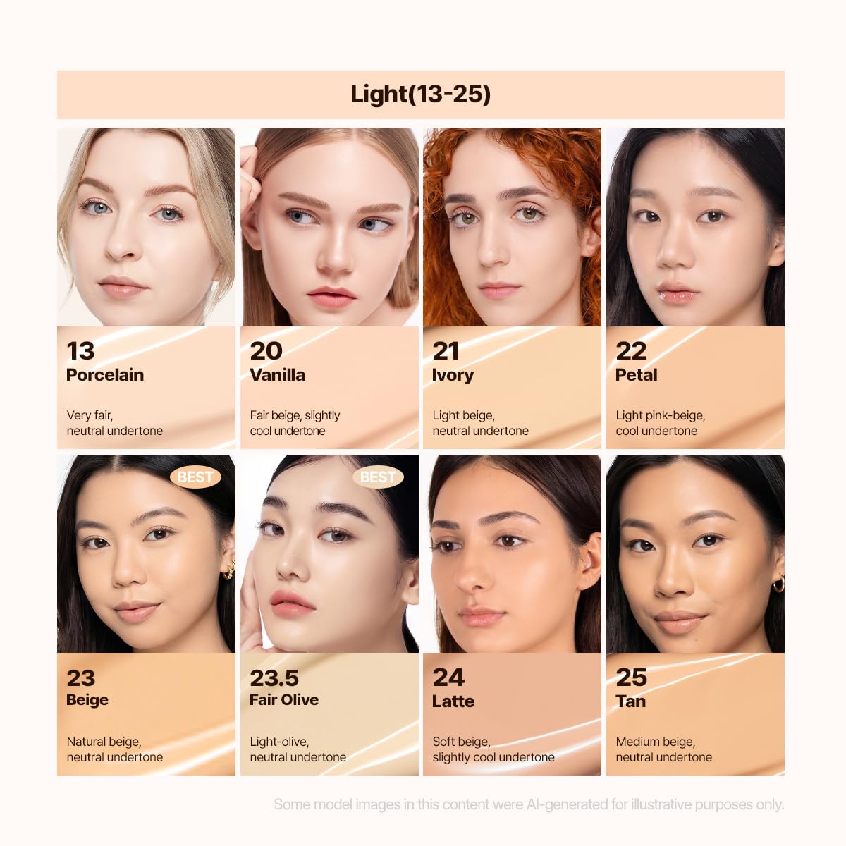 ESPOIR Be Velvet Cushion Foundation #21 Ivory | Quick and Easy Coverage with Long-lasting Color by Zero Oxidation, Velvety Smooth Finish & Lightweight Formula, Vegan, Korean Makeup, 0.46 oz