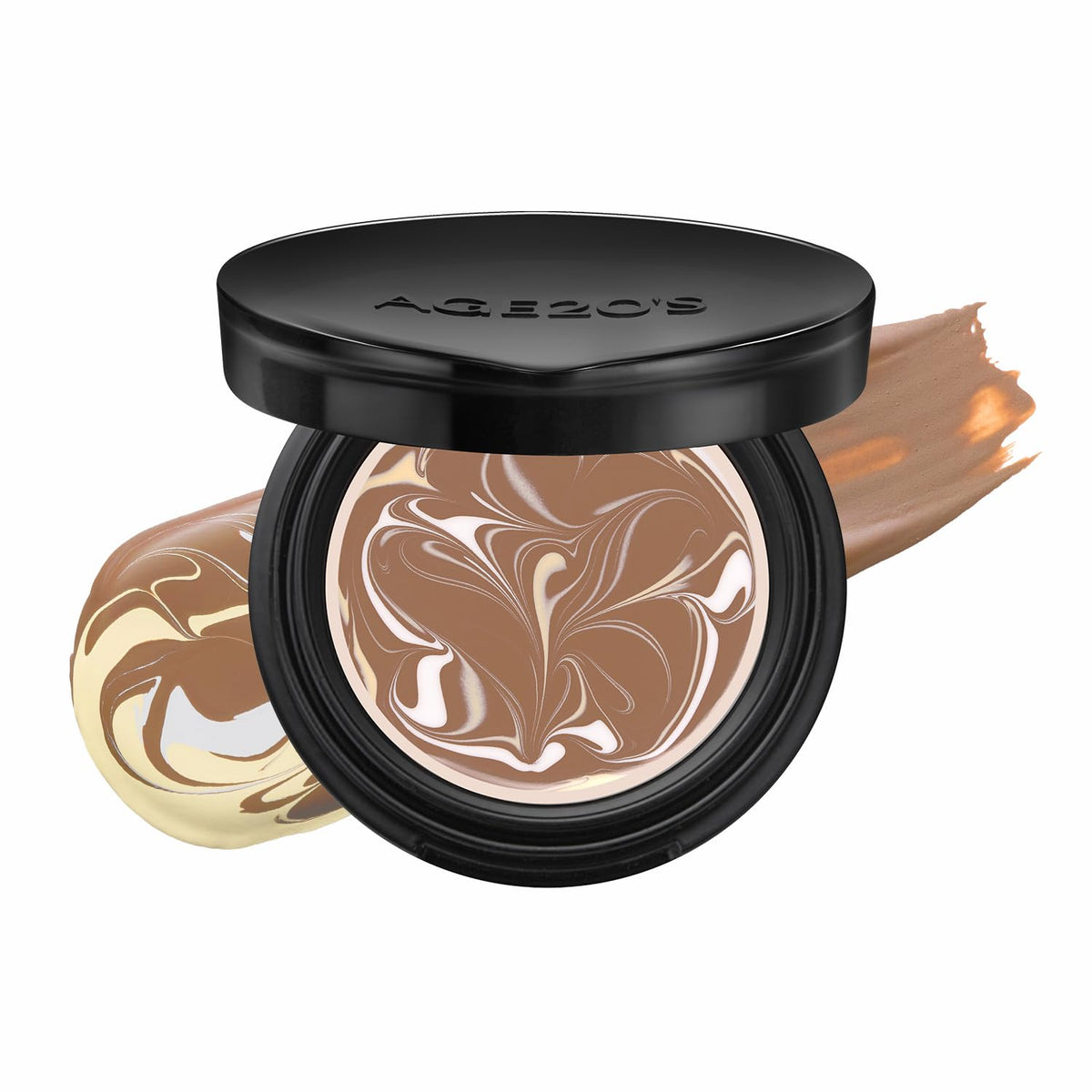 [MINI SIZE] AGE20'S Signature Essence Pact | 17N | Vegan Korean Cushion Foundation | Pack of 1 | Cream Foundation, Dewy & Glow Finish, Natural Coverage, SPF 50+ | 0.14 oz