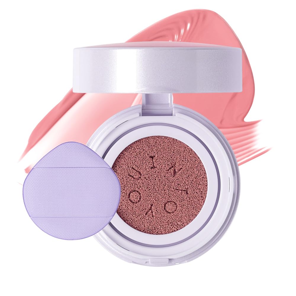 INTO YOU Cushion Blush Refill, Soft Matte Refill Only for Air Cushion Blush (Compact Case Not Included), Buildable and Blendable Cream-Gel Cheek Tint Replacement, Lightweight Blurring Face Blush, AM03
