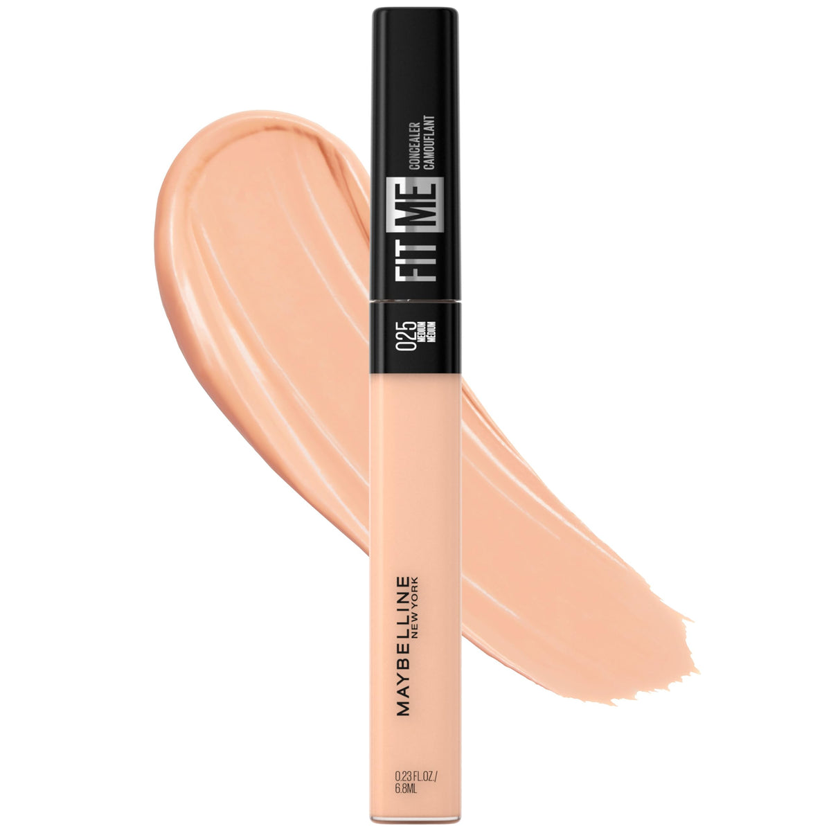 Maybelline New York Fit Me Liquid Concealer Makeup, Natural Coverage, Lightweight, Conceals, Covers Oil-Free, Ivory, 1 Count (Packaging May Vary)