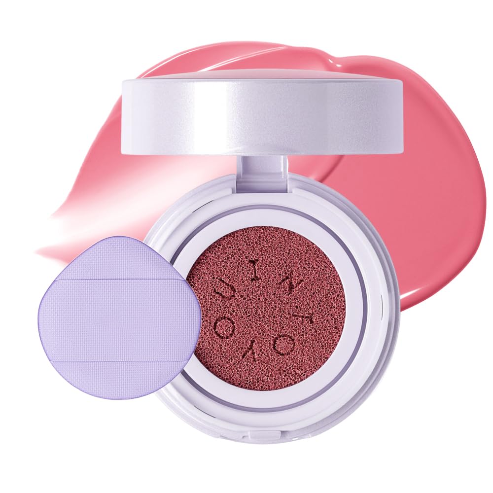 INTO YOU Cushion Blush Refill, Soft Matte Refill Only for Air Cushion Blush (Compact Case Not Included), Buildable and Blendable Cream-Gel Cheek Tint Replacement, Lightweight Blurring Face Blush, AM03