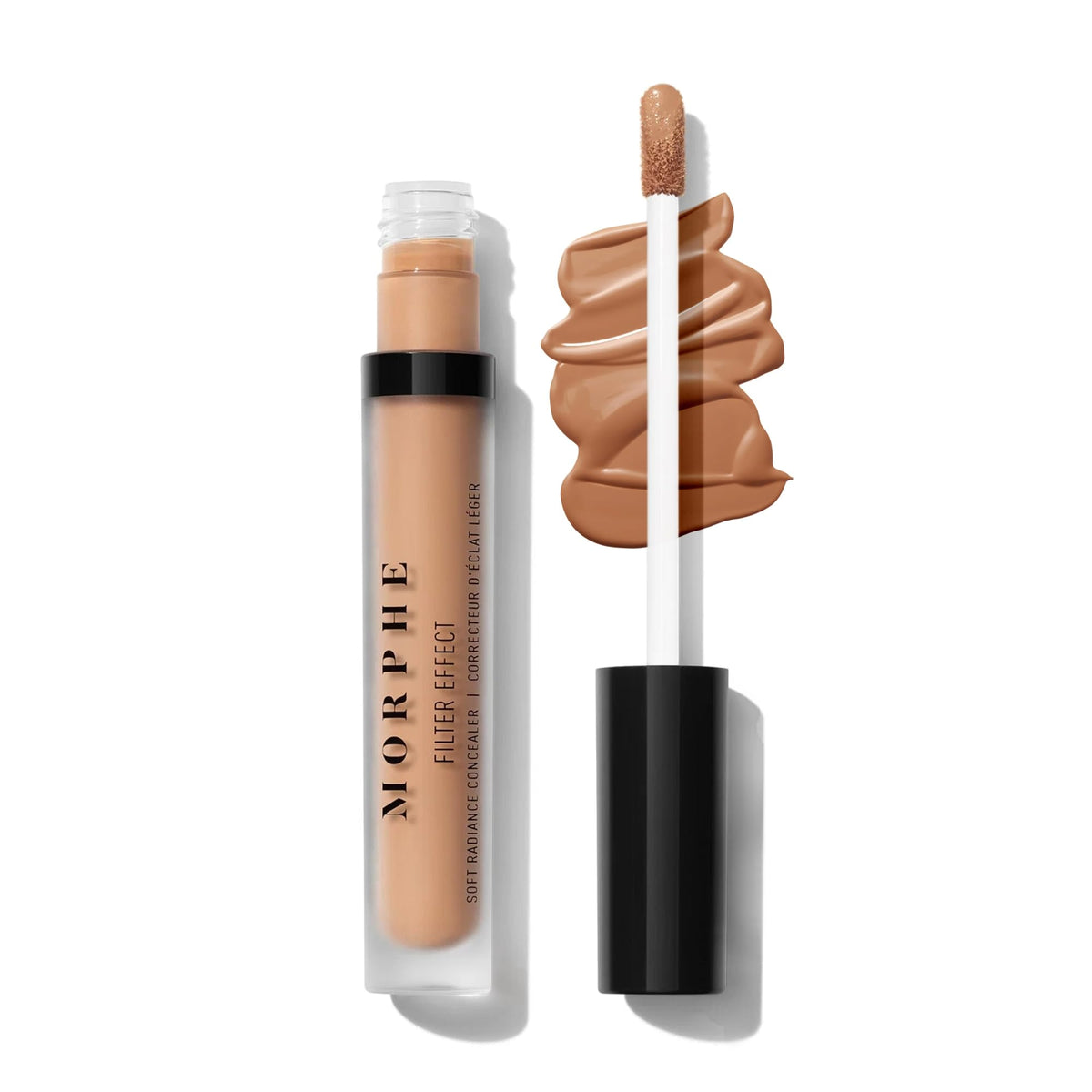 Morphe Filter Effect Soft Radiance Concealer - Buildable Coverage Liquid Concealer Face Makeup with Hyaluronic Acid & Pomegranate Extract & a Natural Radiant Finish - Light 2 (Cool) (0.12 fl oz)
