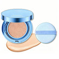 Cushion Foundation Natural Radiant Glow, Skin-Like Finish Buildable Medium-to-High Coverage with Hydrating Formula, Lightweight Dewy Cushion Compact for All-Day Wear Oxidation-Resistant (02# Natural)