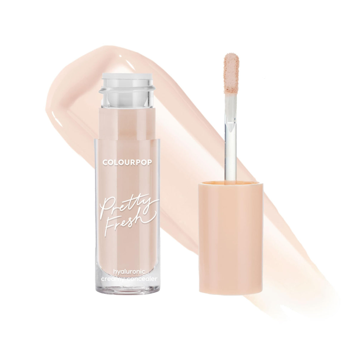 ColourPop Pretty Fresh Creamy Concealer - Full Coverage Concealer with a Natural Finish - Formulated with Hyaluronic Acid & Coconut Water for Instant Hydration - Light - 40N (0.3 oz)