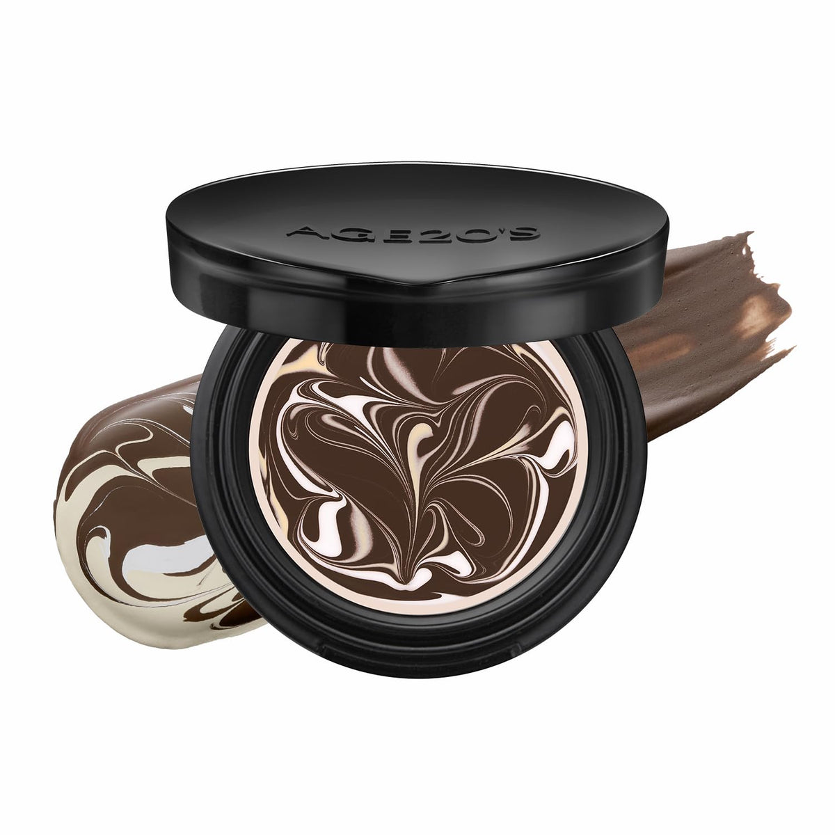 [MINI SIZE] AGE20'S Signature Essence Pact | 17N | Vegan Korean Cushion Foundation | Pack of 1 | Cream Foundation, Dewy & Glow Finish, Natural Coverage, SPF 50+ | 0.14 oz