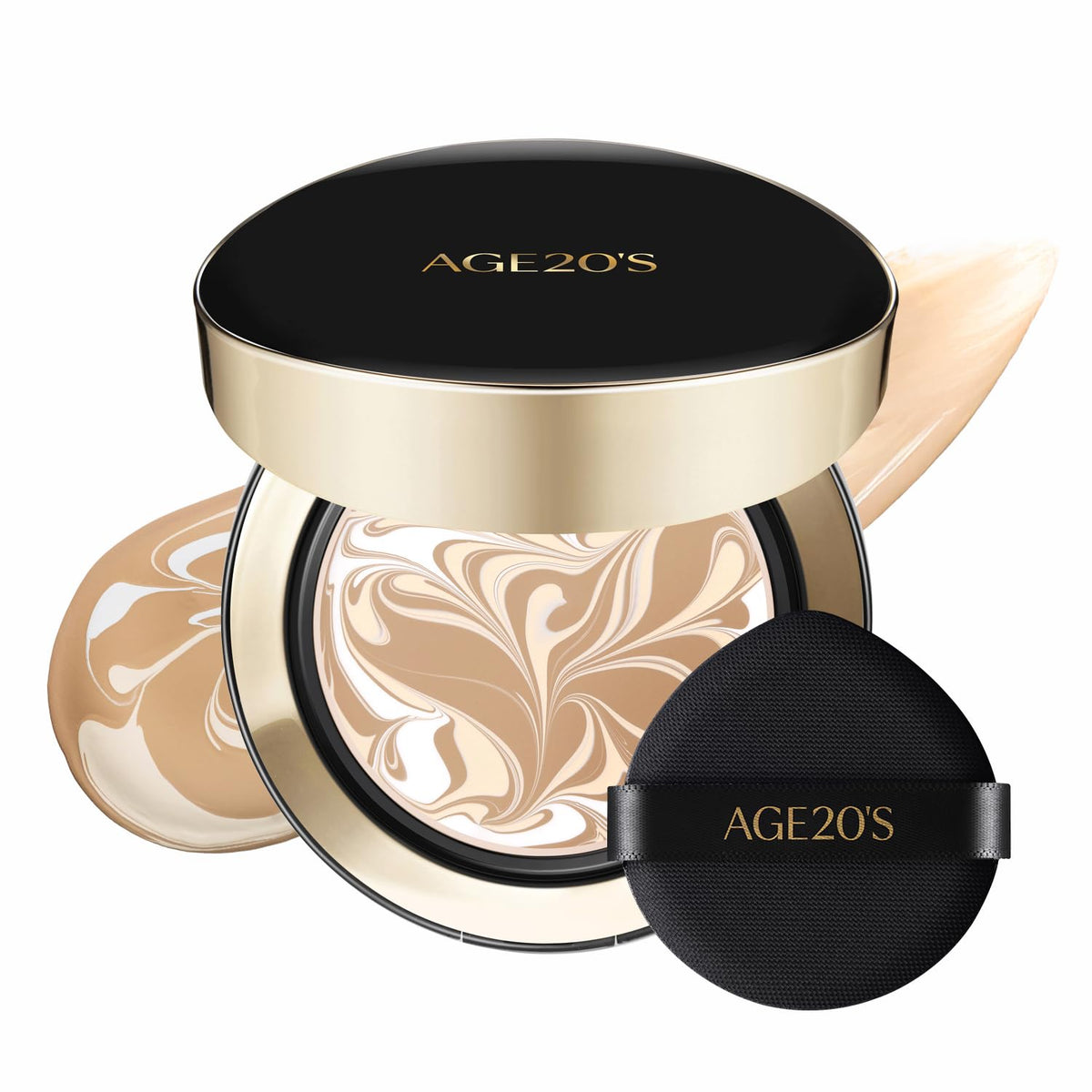 [MINI SIZE] AGE20'S Signature Essence Pact | 17N | Vegan Korean Cushion Foundation | Pack of 1 | Cream Foundation, Dewy & Glow Finish, Natural Coverage, SPF 50+ | 0.14 oz