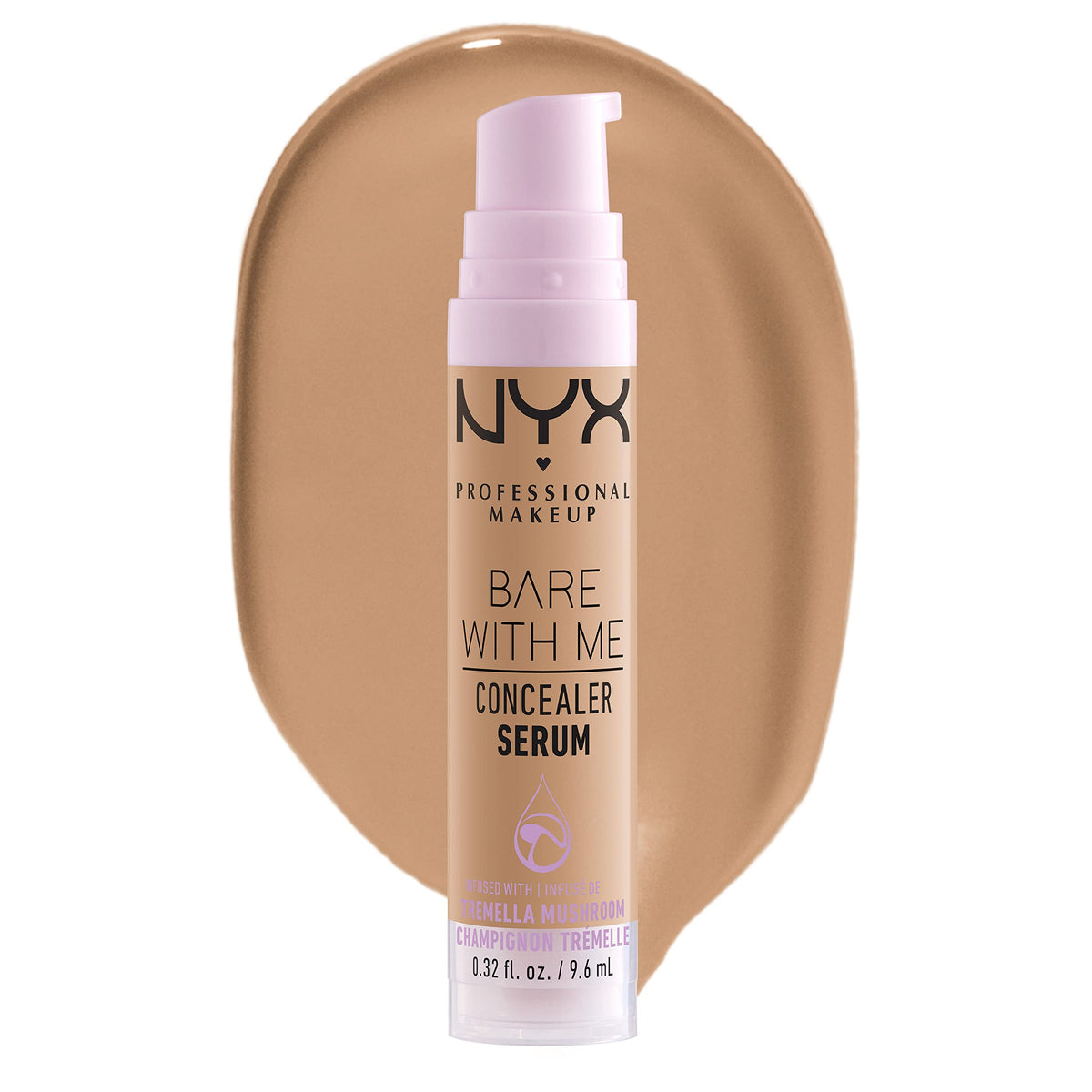 NYX PROFESSIONAL MAKEUP Bare With Me Concealer Serum, Concealer Makeup For Up To 24Hr Hydration - Golden