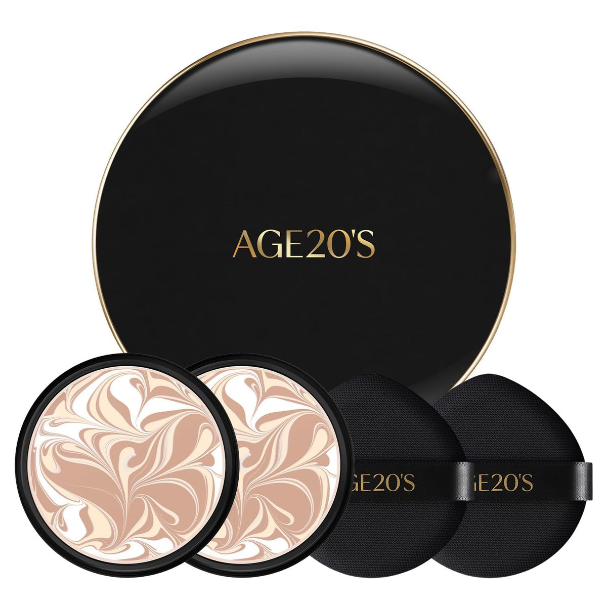 [MINI SIZE] AGE20'S Signature Essence Pact | 17N | Vegan Korean Cushion Foundation | Pack of 1 | Cream Foundation, Dewy & Glow Finish, Natural Coverage, SPF 50+ | 0.14 oz