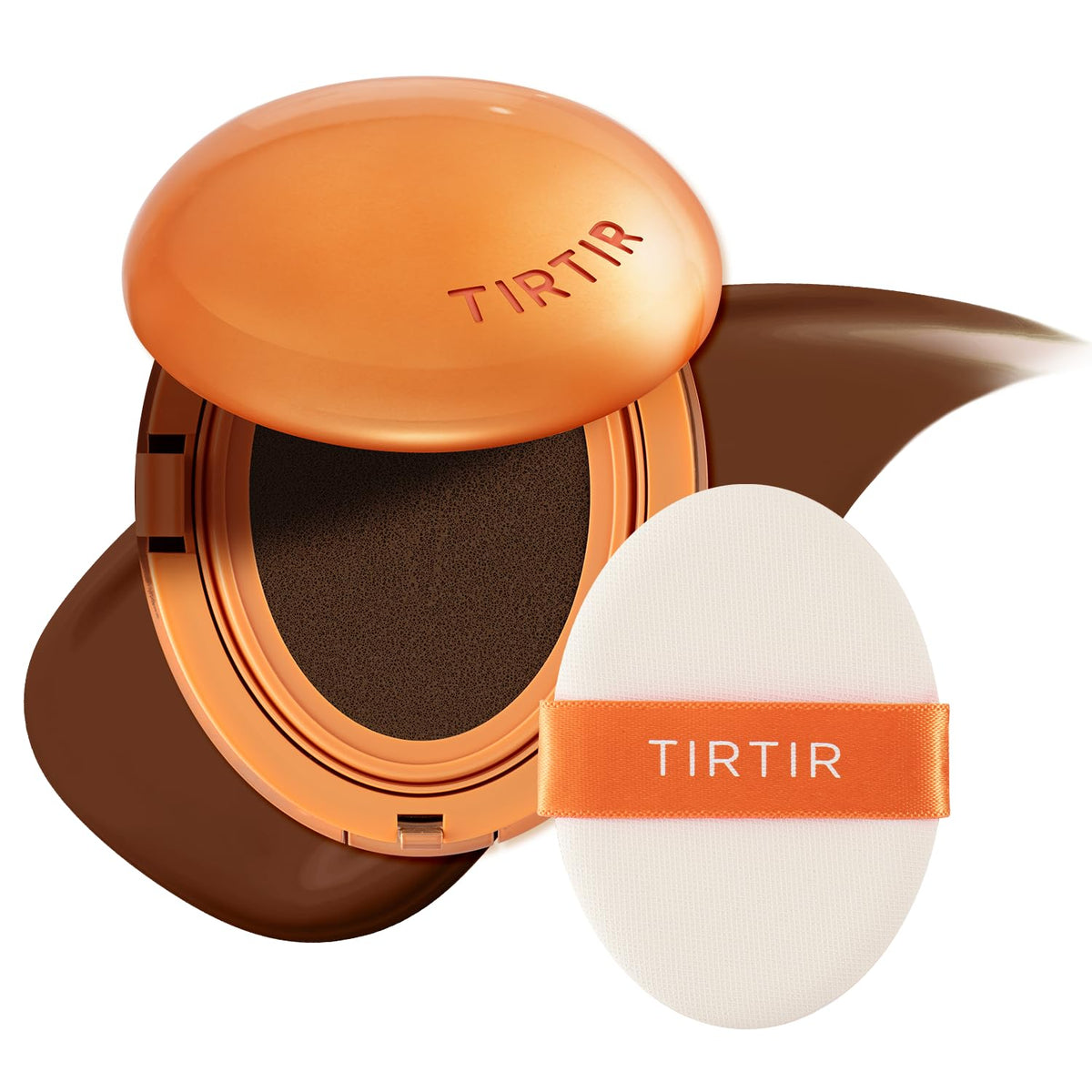 [*Mini Size*] TIRTIR Mask Fit Ai Filter Cushion Foundation | AI-Like Semi-Matte Finish - Up to 72-Hour Medium to Full Coverage Korean BB Cushion Make up Beauty, #21N Ivory, 0.15 Fl Oz