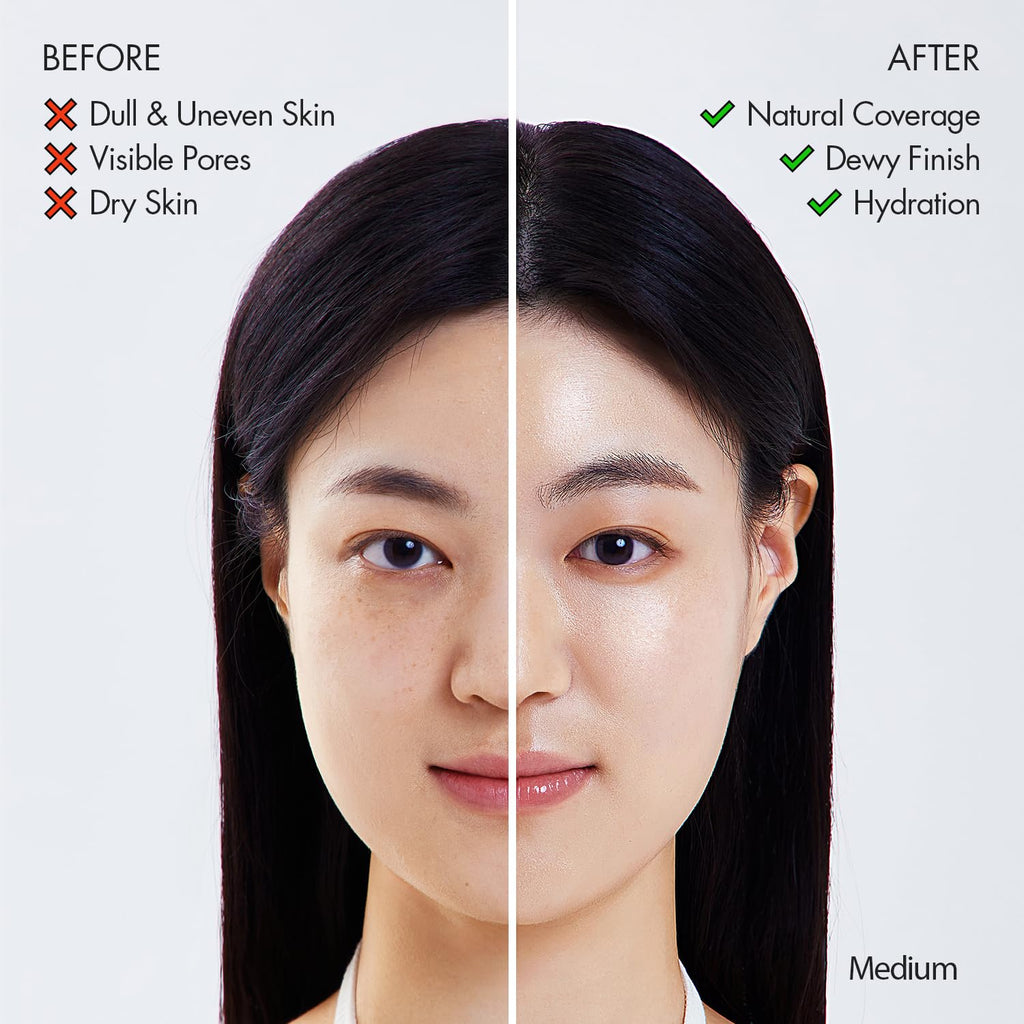 AGE20'S Signature Essence Pact SPF 50+ | Pack of 1 | 23W BEIGE | Cream Foundation, Dewy Finish, Natural Coverage | Korean Cushion Foundation
