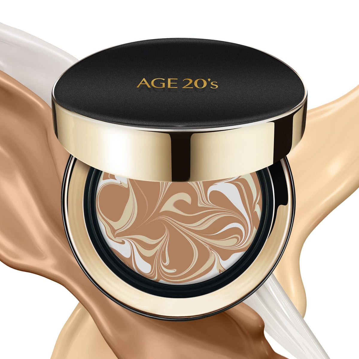 AGE20'S Signature Essence Pact SPF 50+ | Pack of 2 | 17N IVORY | Cream Foundation, Dewy Finish, Natural Coverage | Korean Cushion Foundation