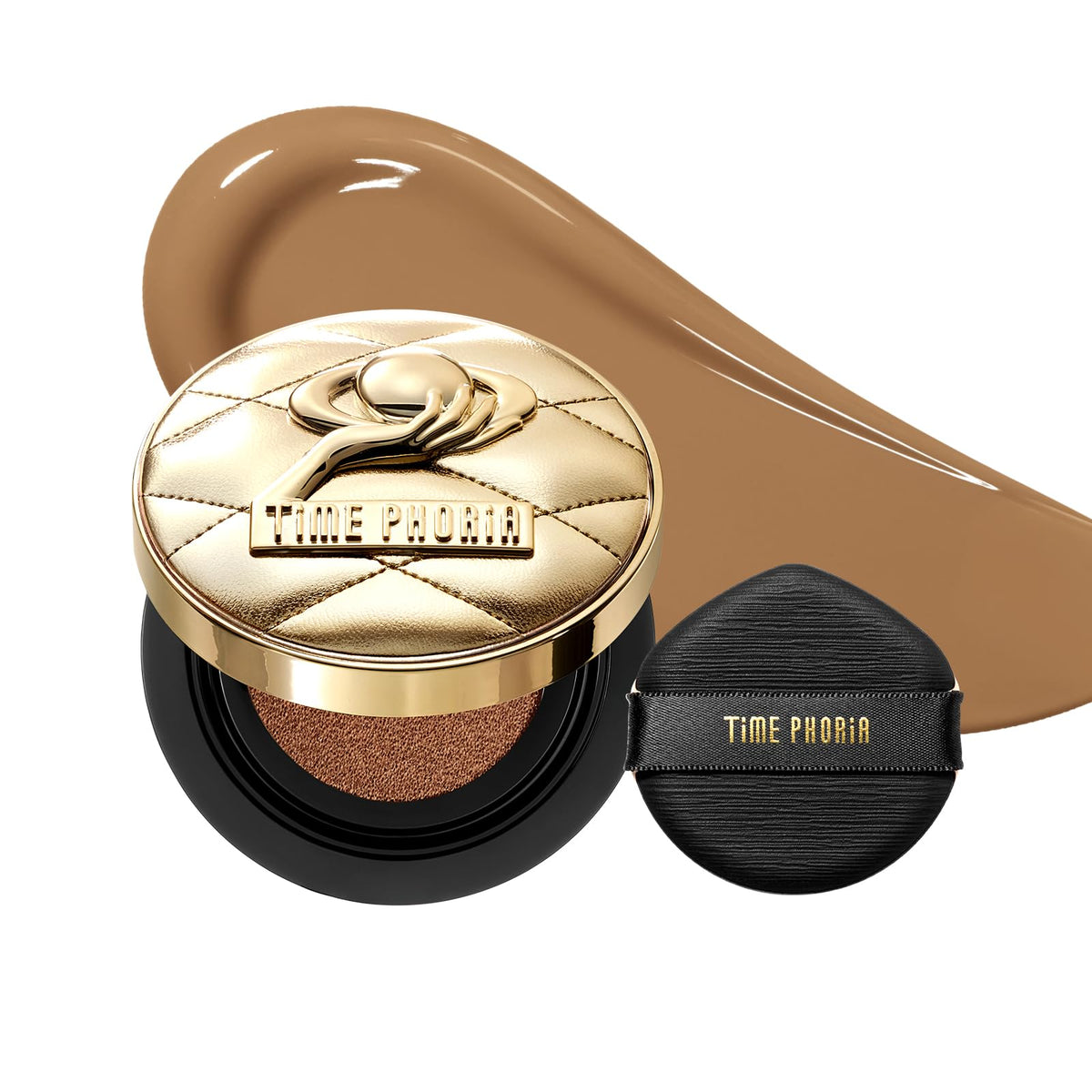 Timeless Utopia Glow Cushion Foundation 02 Birch - Radiant Glow Finish, Medium to High Coverage, Hydrating Peptide Complex, Lightweight Air Cushion, Long-Lasting Smooth Blurring Base Makeup