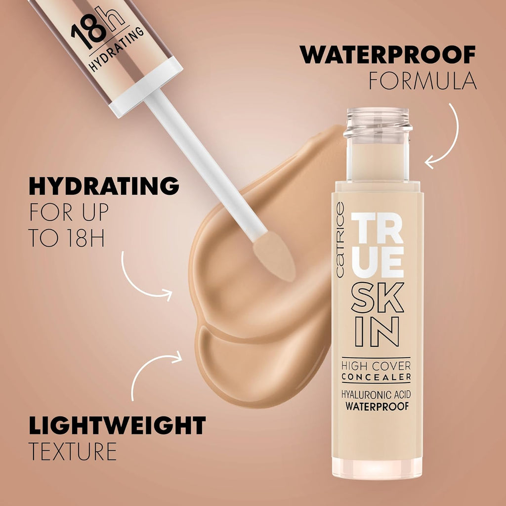 Catrice True Skin High Cover Concealer, Waterproof (020 | Warm Beige)