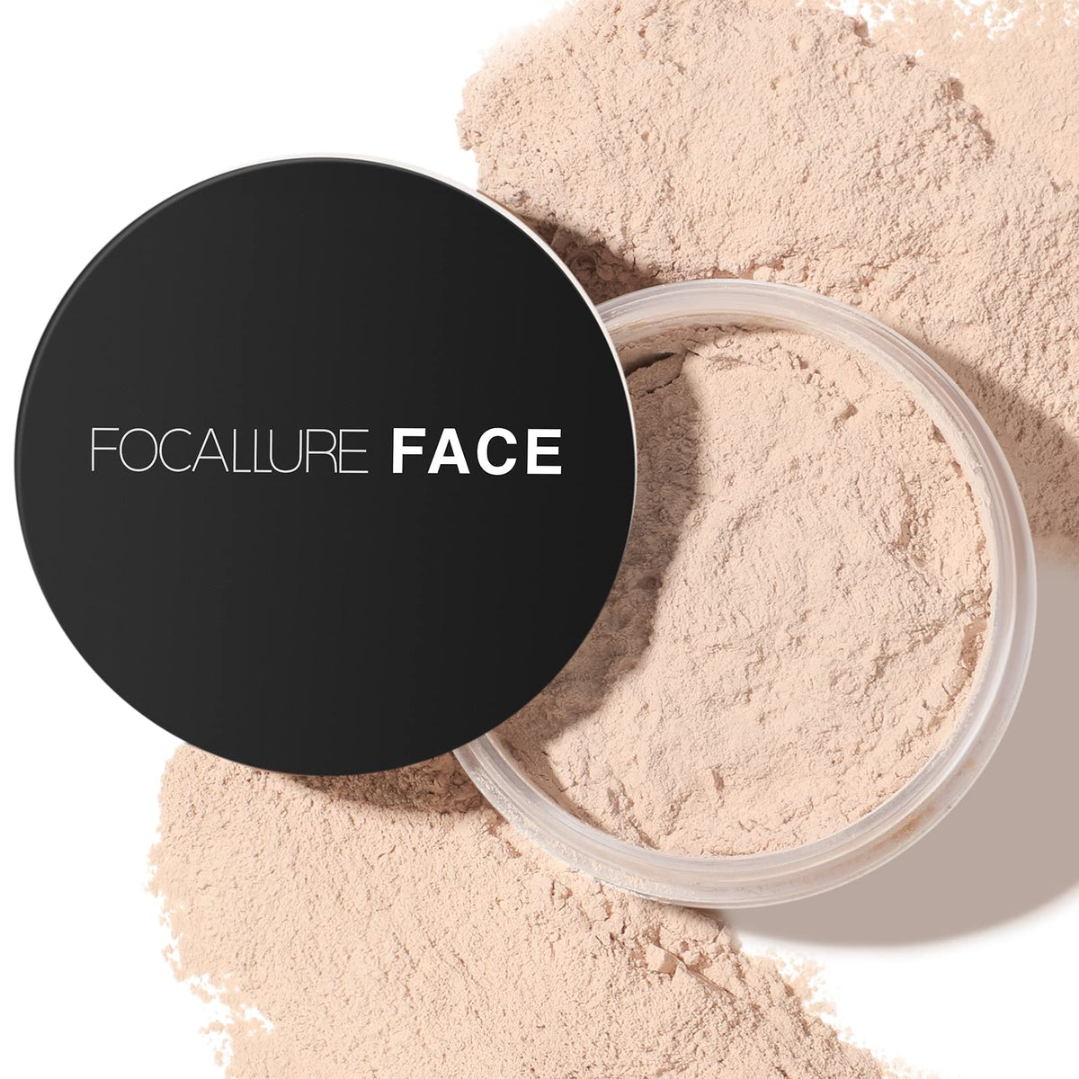 FOCALLURE Oil Control Loose Face Powder - Minimizes Pores & Shine, Natural